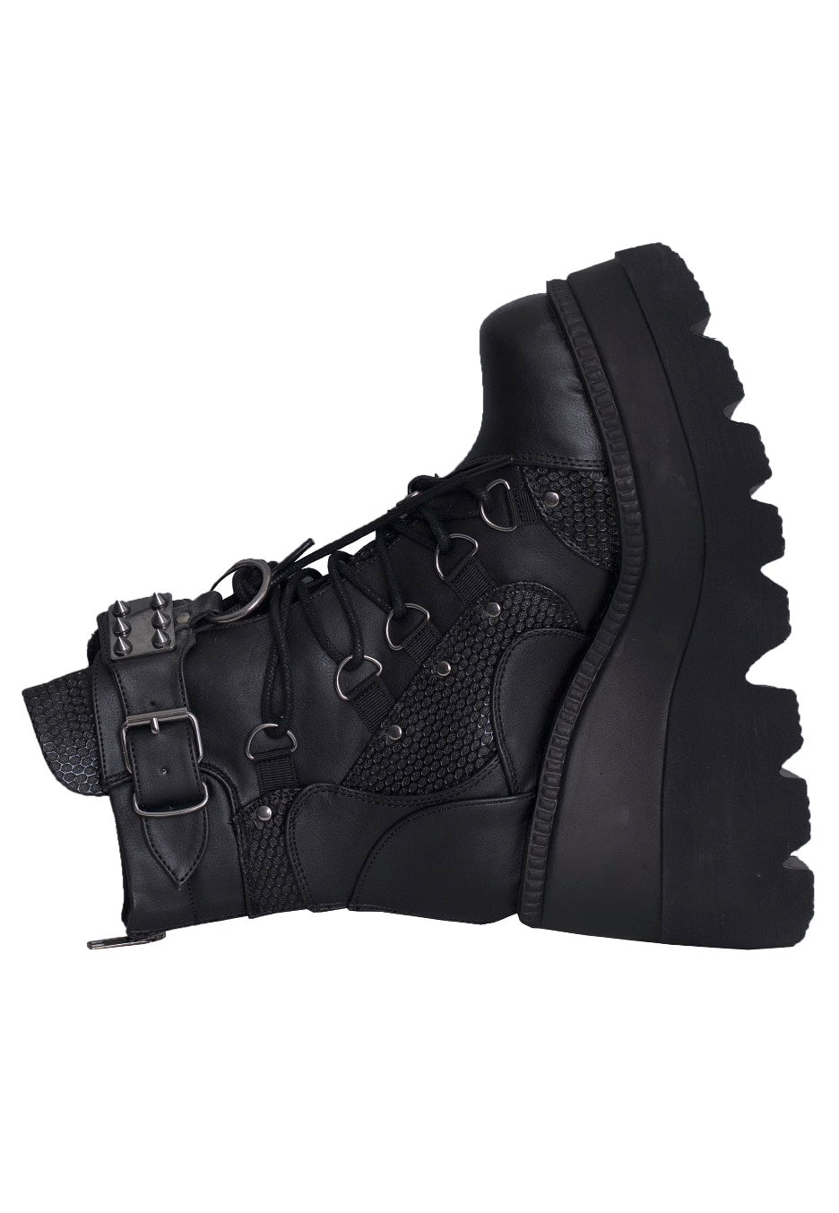 DemoniaCult - Shaker 60 Black Vegan Leather - Girl Shoes | Impericon