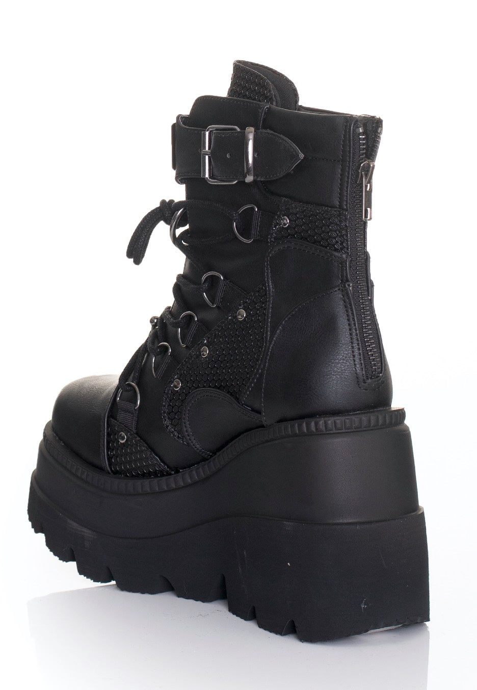 DemoniaCult - Shaker 60 Black Vegan Leather - Girl Shoes | Impericon