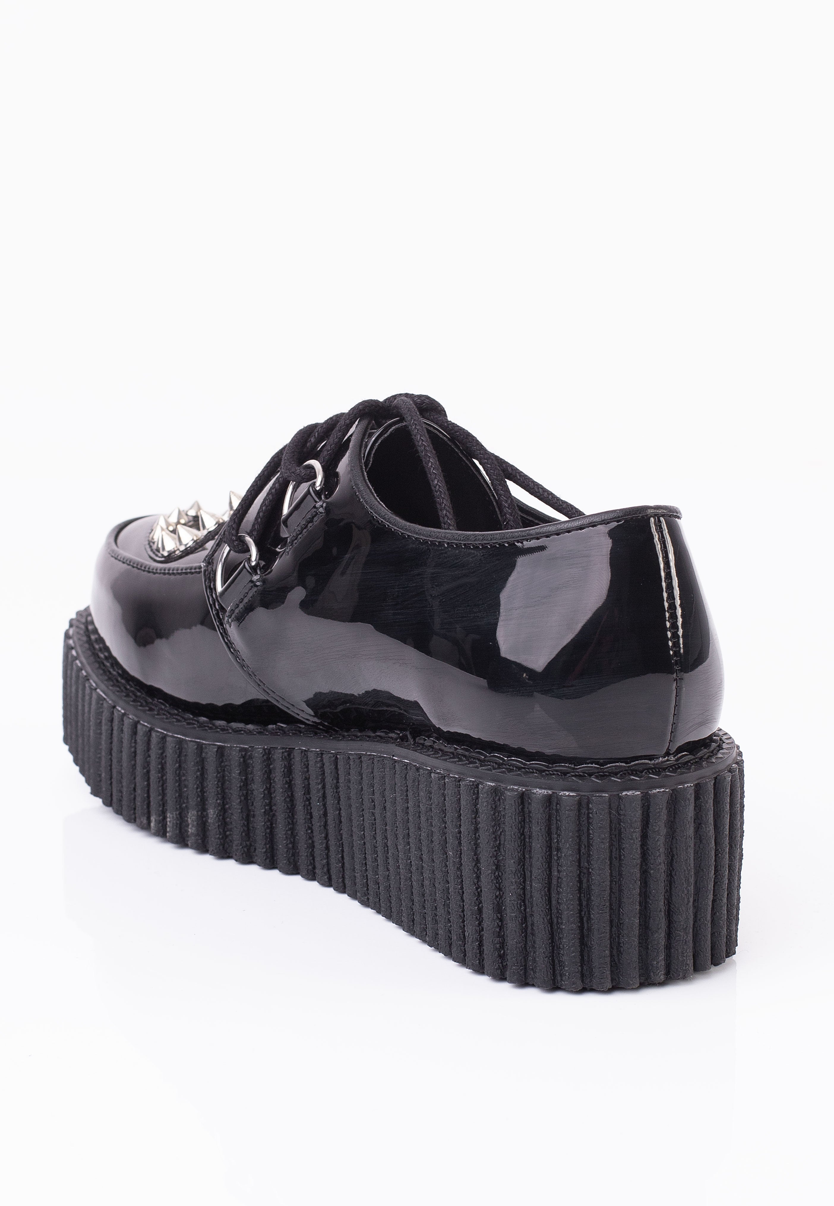 DemoniaCult - Creeper 108 Pointed Studs Black - Girl Shoes | Women-Image