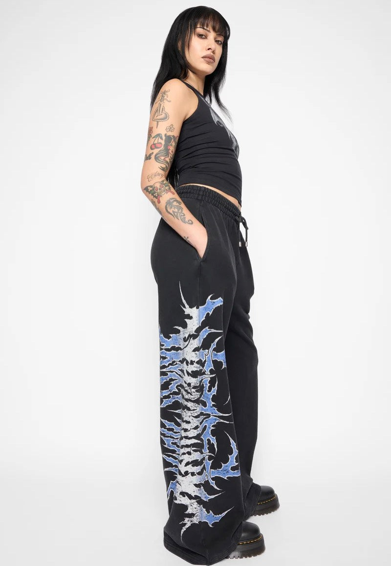 Mary Wyatt Descent Wide Leg Black Pantaloni della tuta | Women-Image