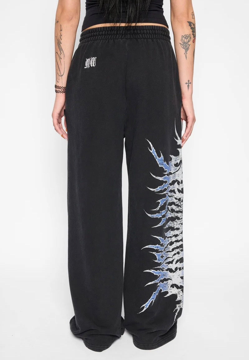 Mary Wyatt Descent Wide Leg Black Pantaloni della tuta | Women-Image