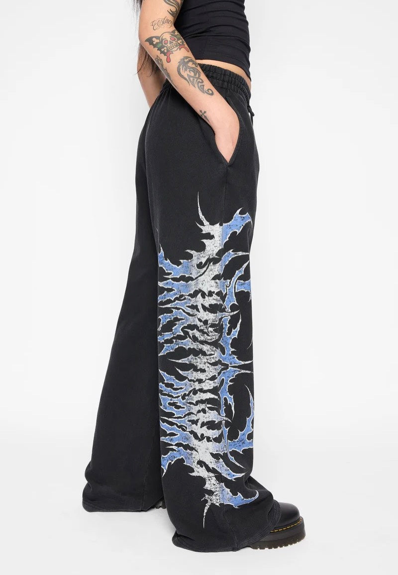 Mary Wyatt Descent Wide Leg Black Pantaloni della tuta | Women-Image