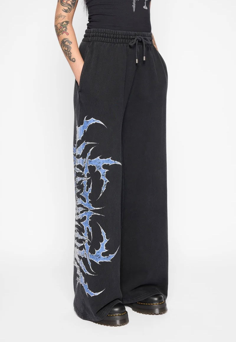 Mary Wyatt Descent Wide Leg Black Pantaloni della tuta | Women-Image