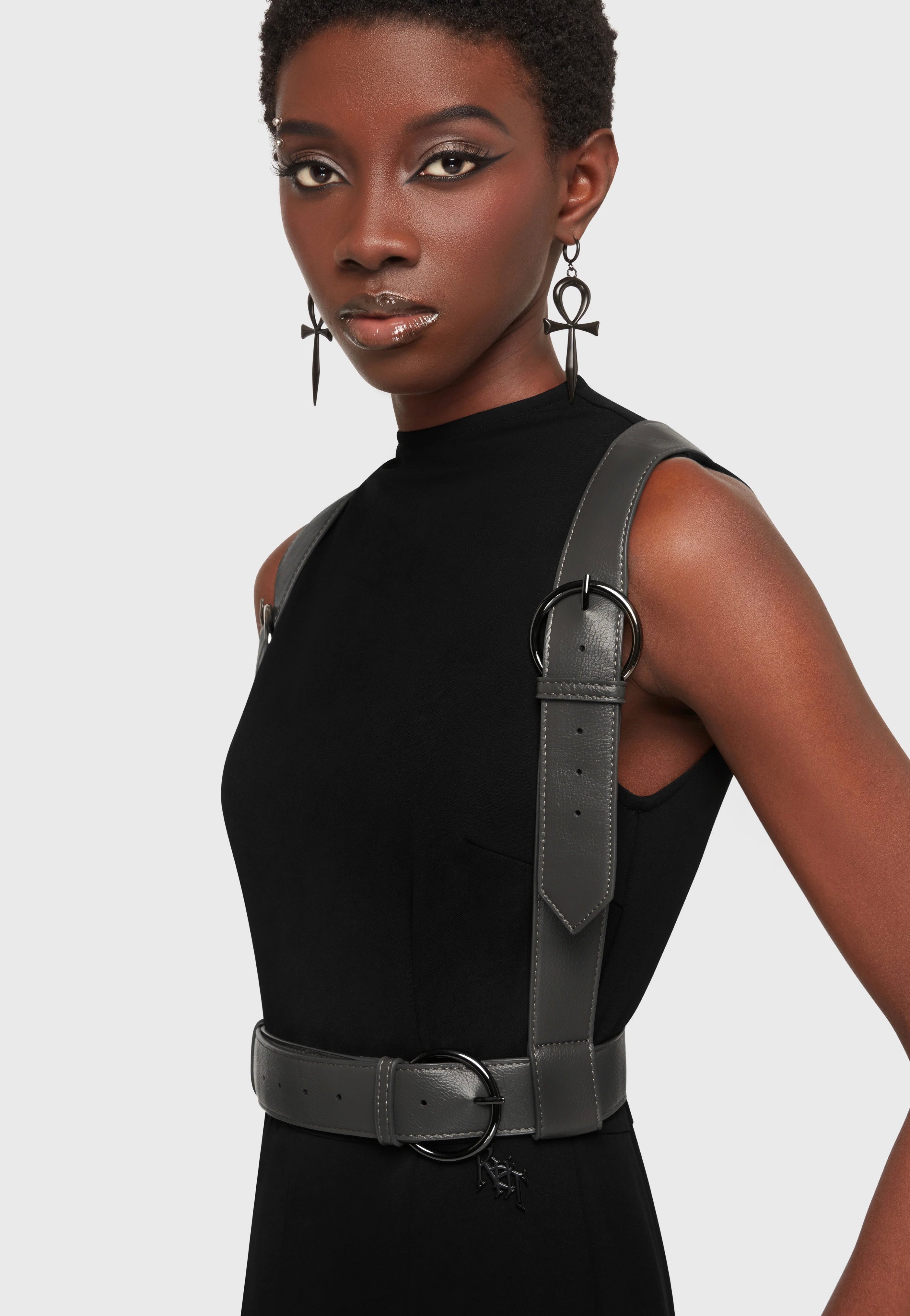 Killstar x Kihilist - Desolate Spirit Grey - Harness | Neutral-Image