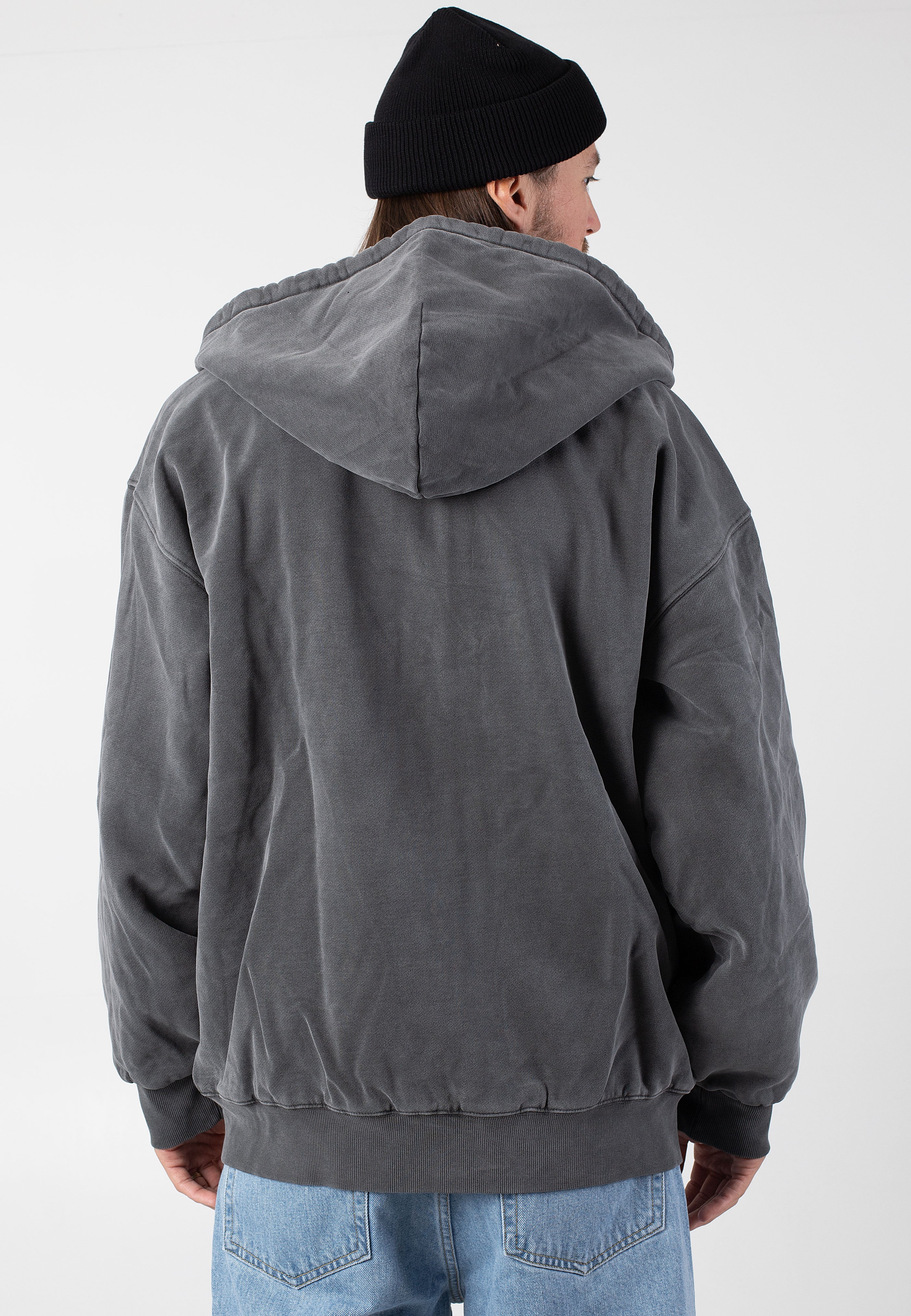 Carhartt WIP - Hooded Vista Garment Dyed Graphite - Jacket | Men-Image