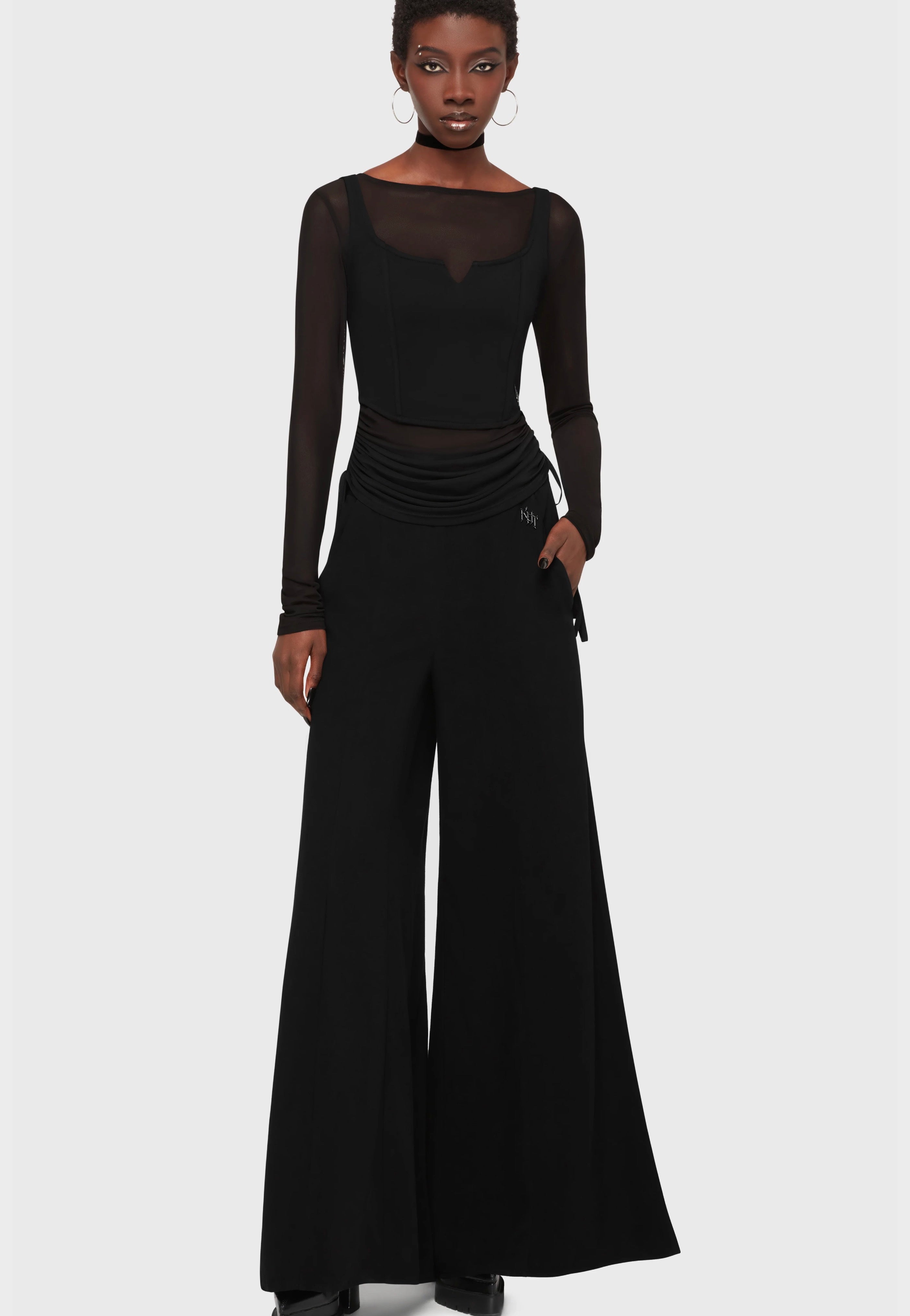 Killstar x Kihilist - Deteriorate Black - Pants | Women-Image