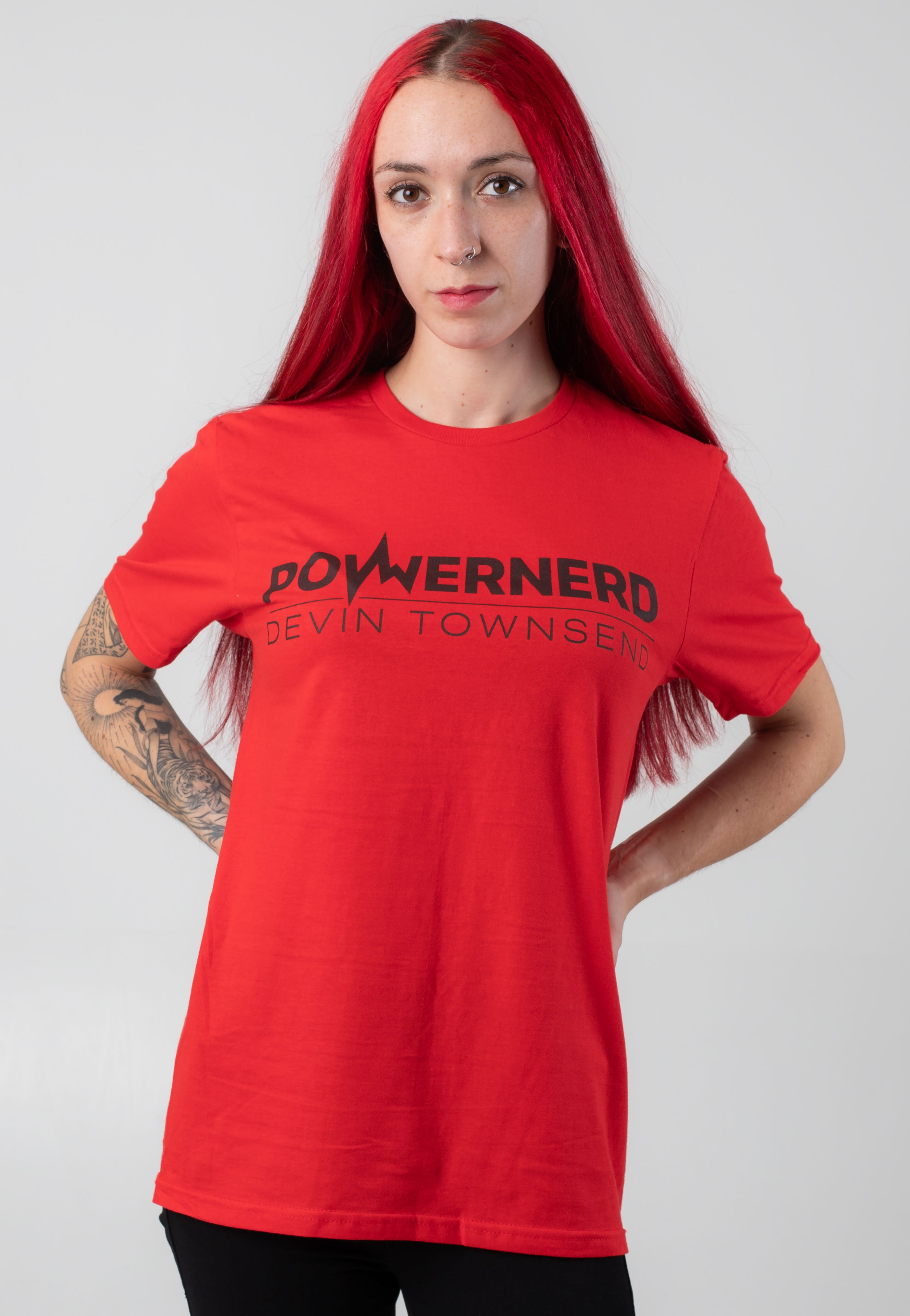 Devin Townsend - Powernerd Logo Red - T-Shirt | Women-Image