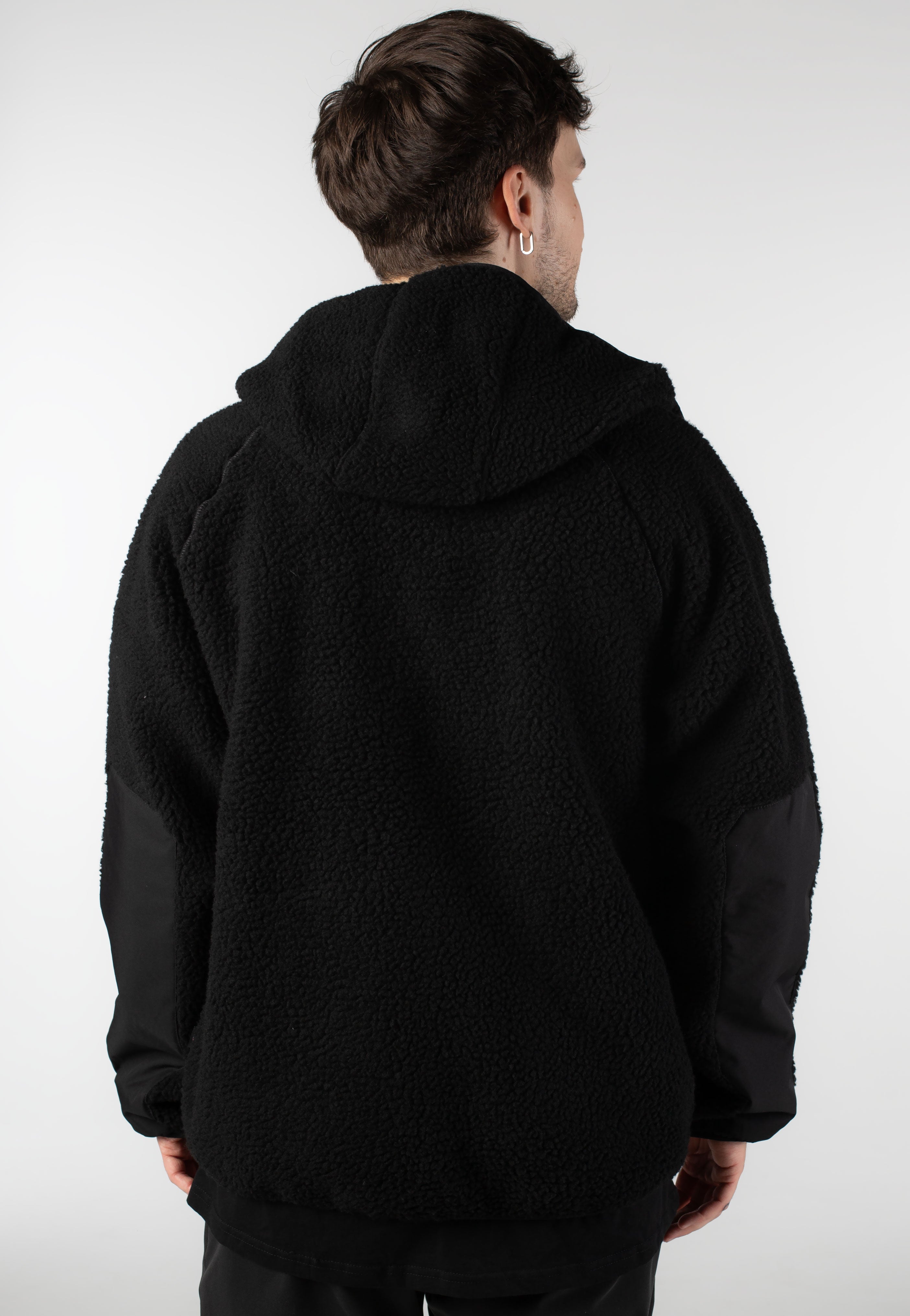 Dickies - Central High Pile Hooded Black - Zipper | Men-Image