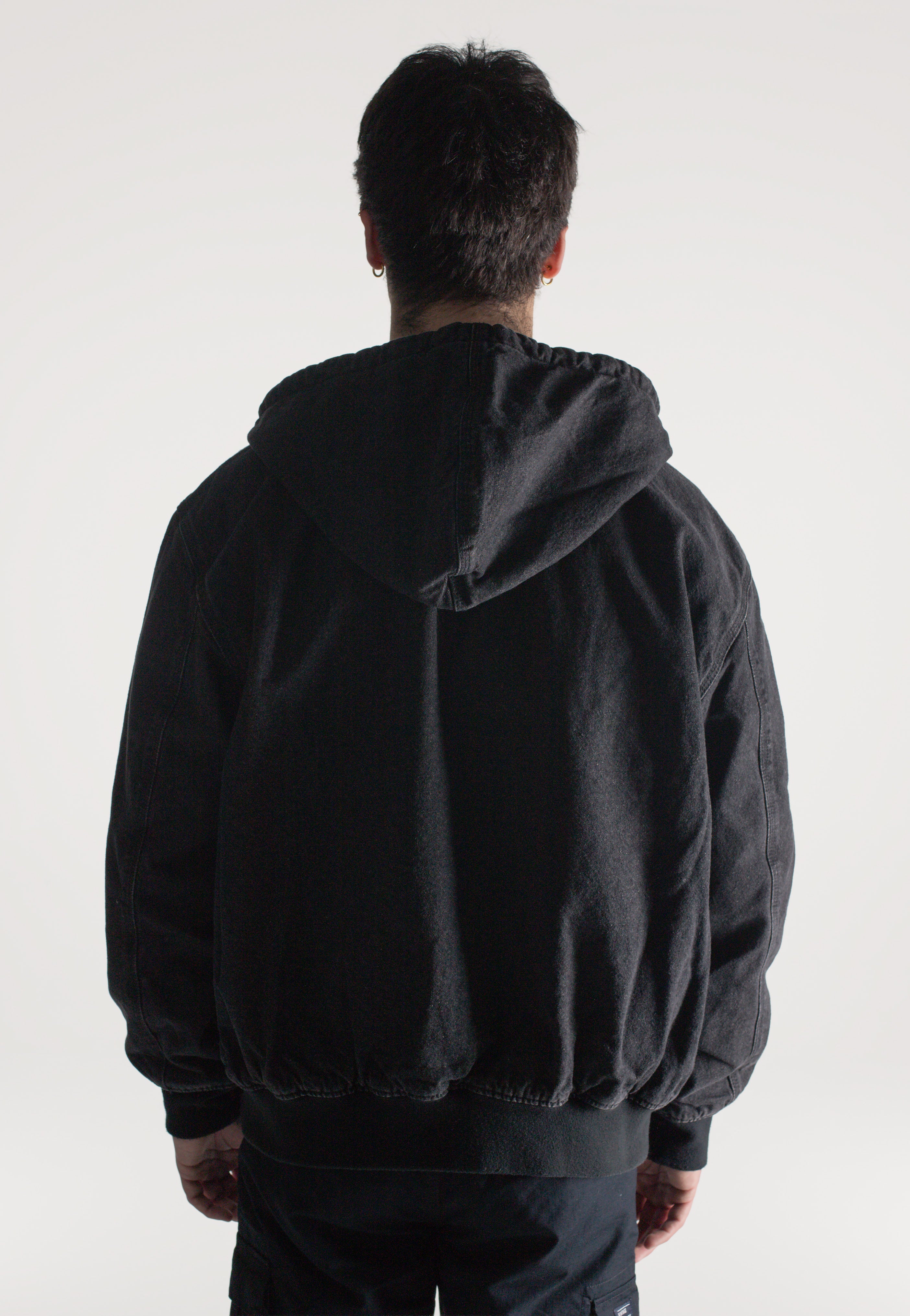 Dickies - Lined Denim Hooded Bomber Black - Jacket | Men-Image