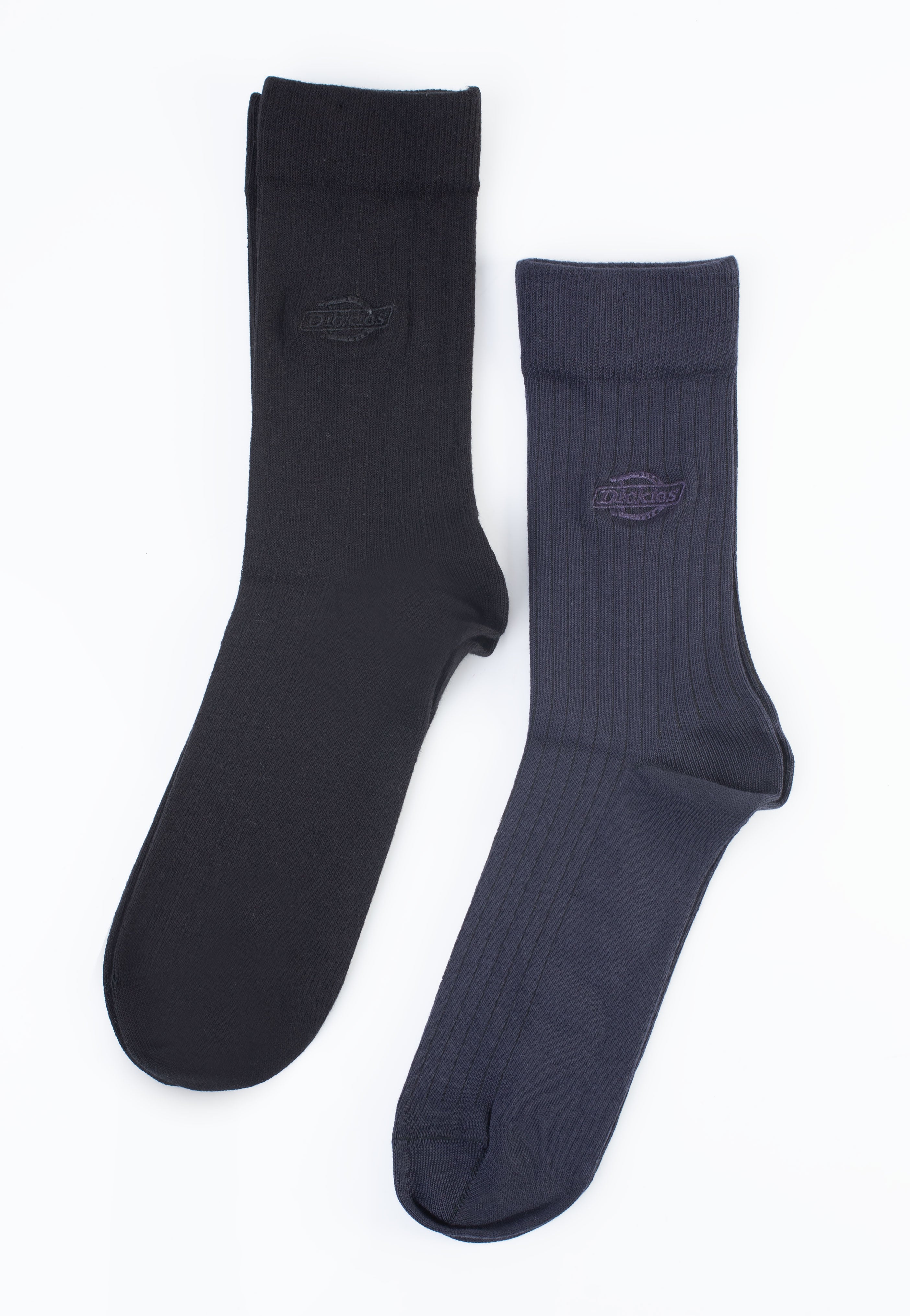 Dickies - Rib Pack Of 2 Black - Socks | Neutral-Image