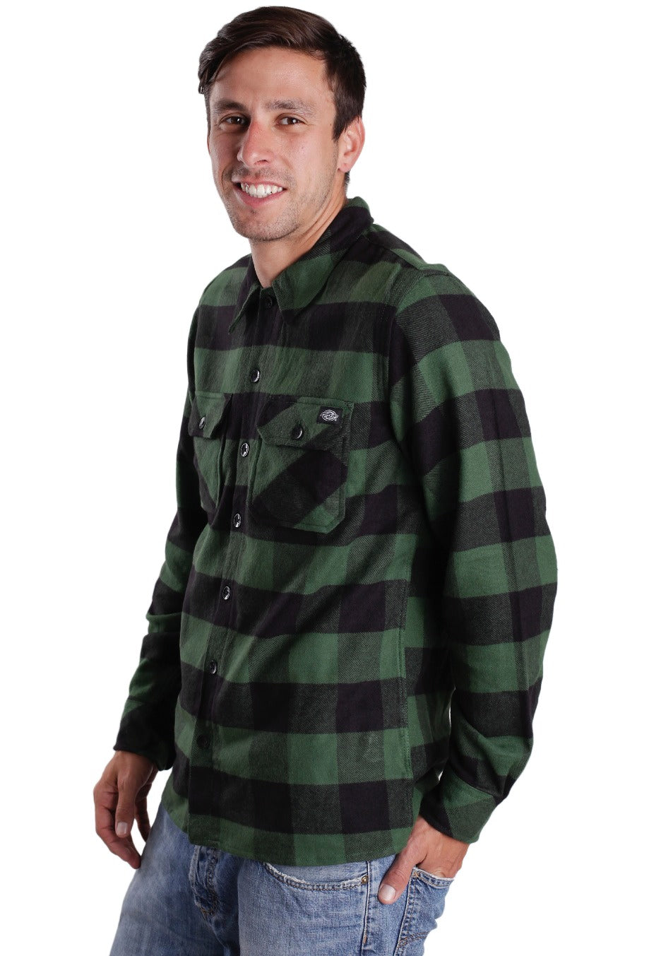 Dickies - Sacramento L/S Pine Green - Shirt | Men-Image