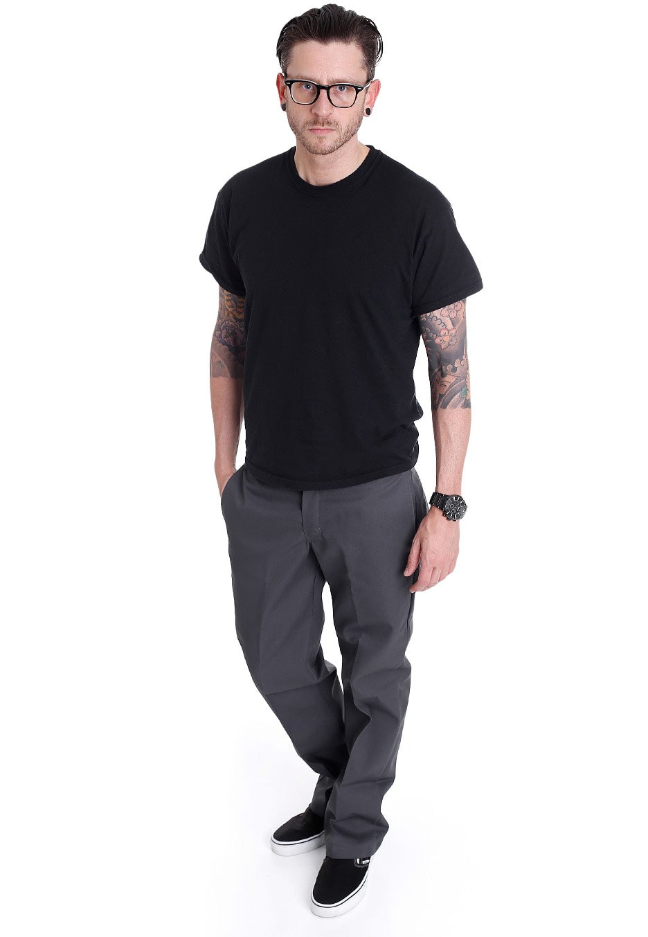 Dickies - Slim Fit Work 872 Charcoal Grey - Pants | Men-Image