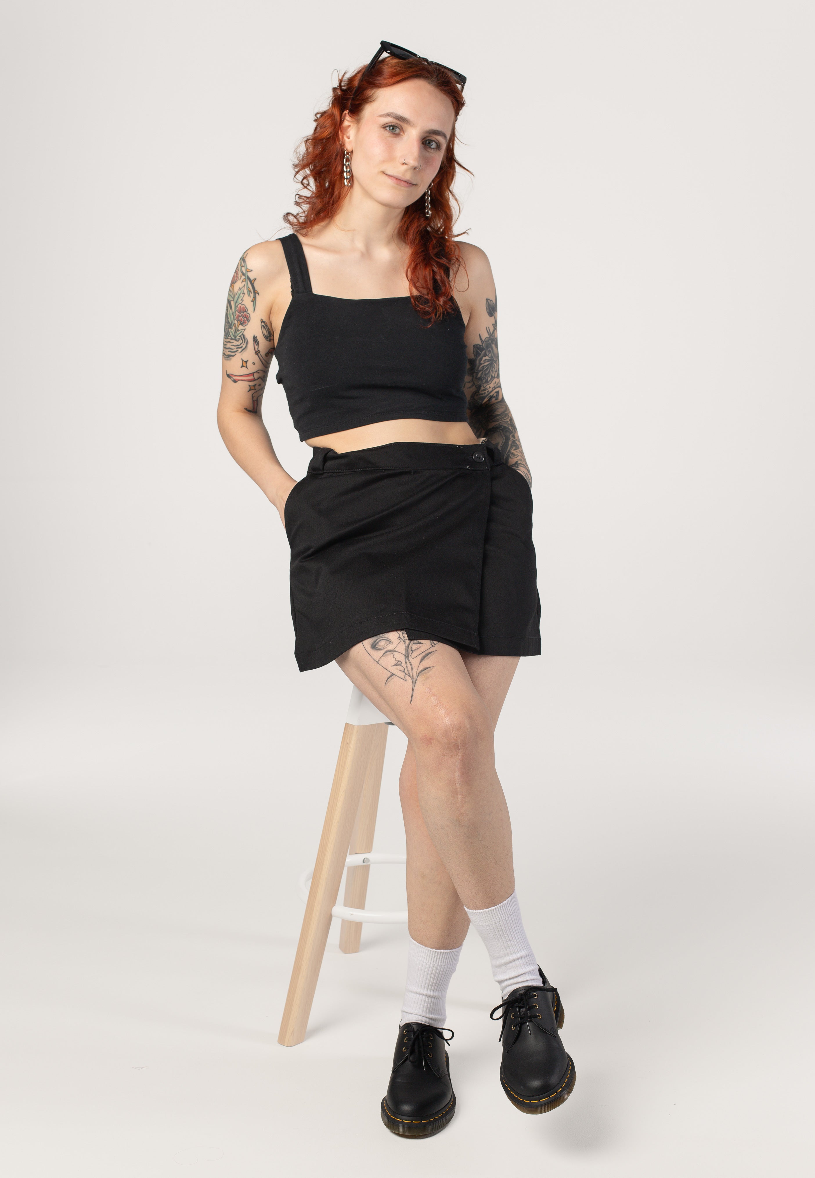 Dickies Union Wrap Black - Skirt | Impericon