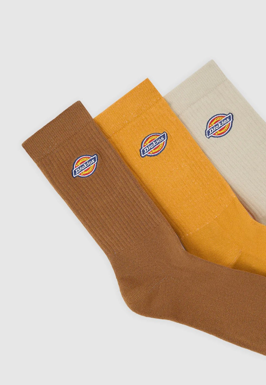 Dickies - Valley Grove Pack Of 3 Stone - Socks | Neutral-Image