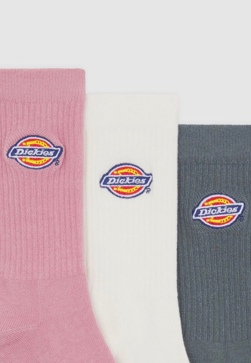 Dickies - Valley Grove Pack Of 3 Lilas - Socks | Neutral-Image