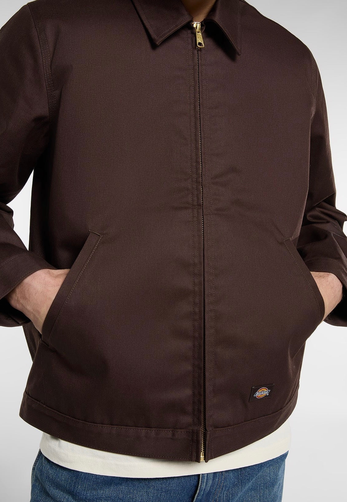 Dickies M Lined Eisenhower Chocolate Brown Bunda | Men-Image