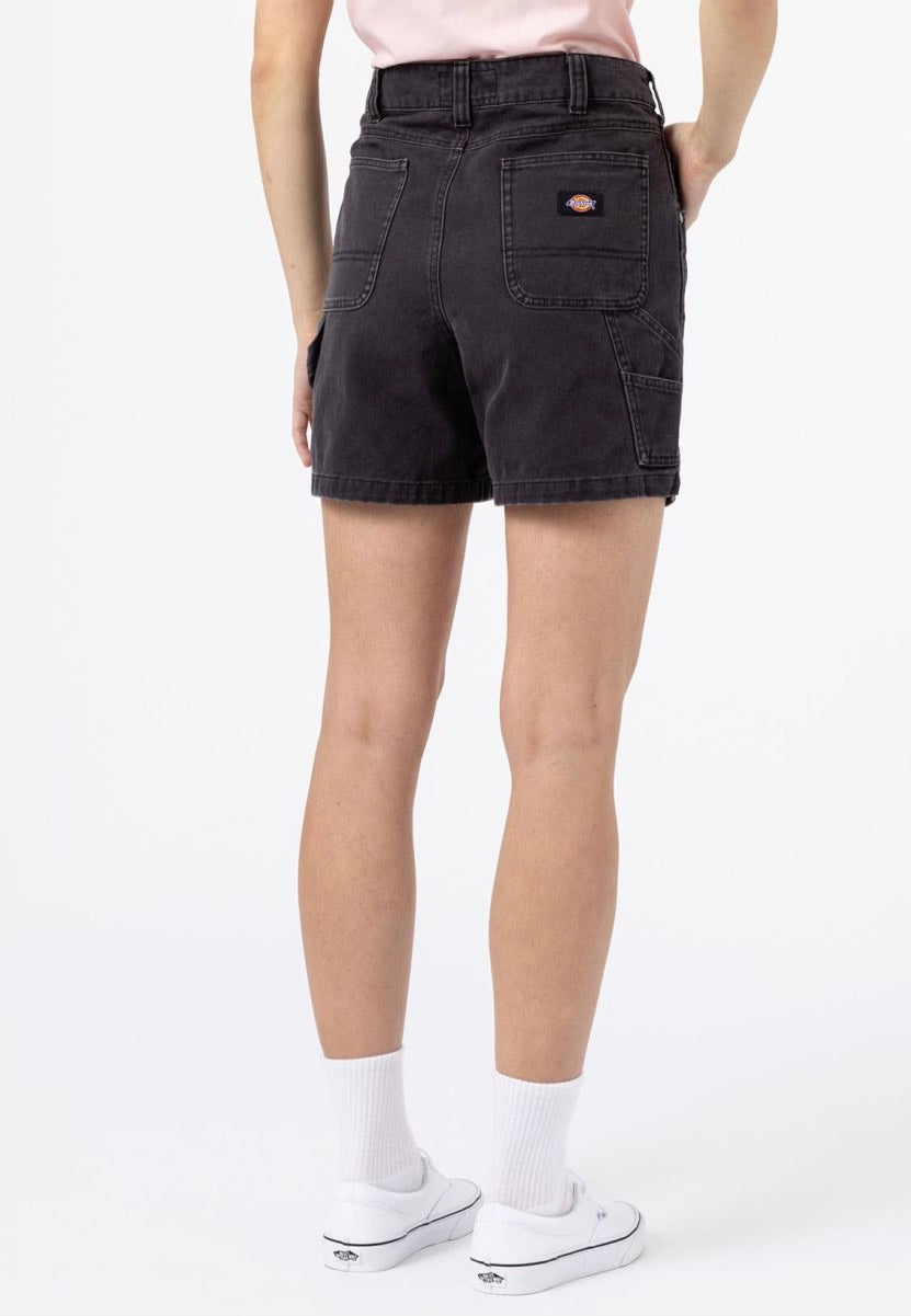 Dickies W Duck Canvas Stone Washed Black - Shorts | Impericon