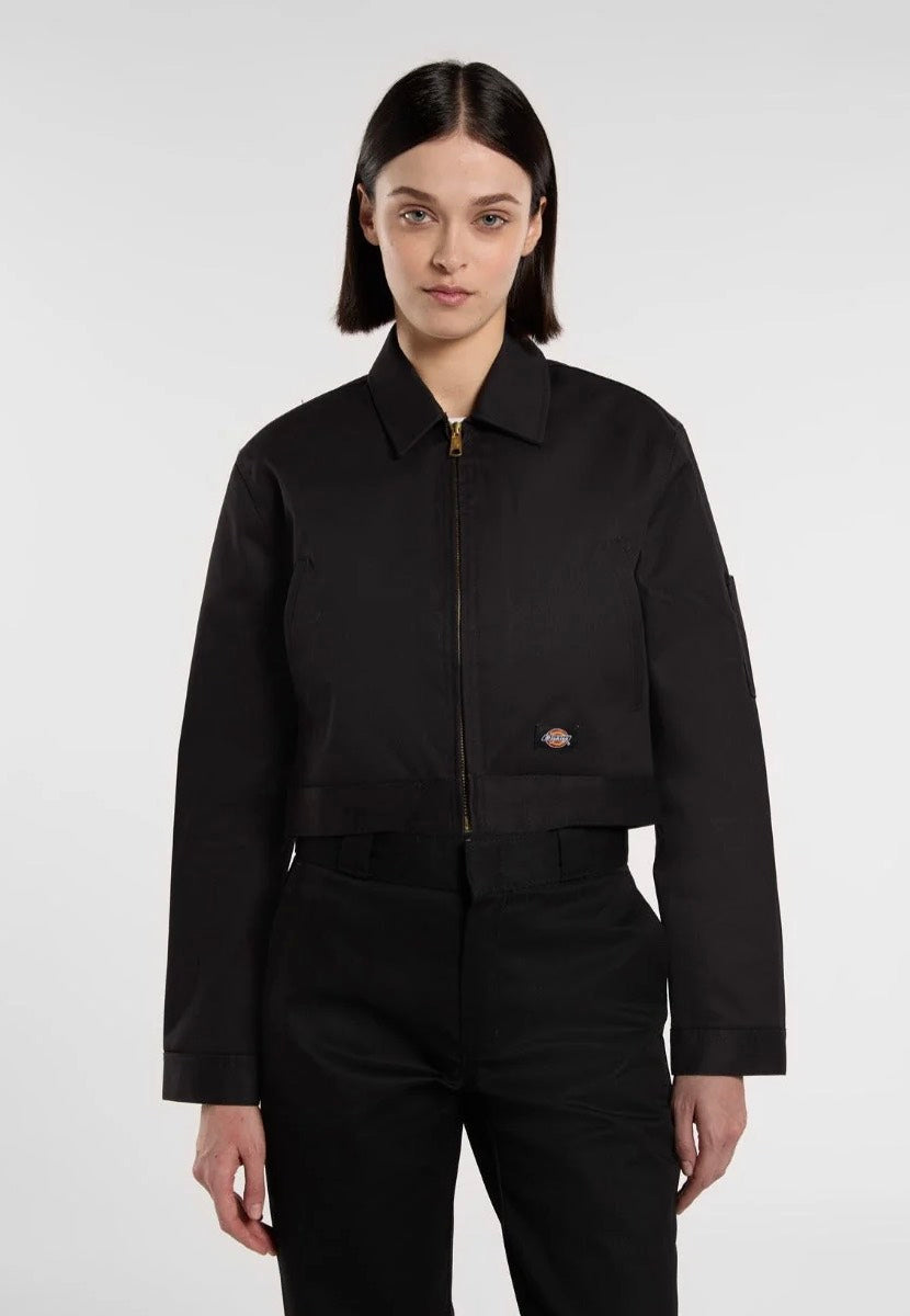 Dickies W Lined Eisenhower Crop Rec Black Takki | Women-Image