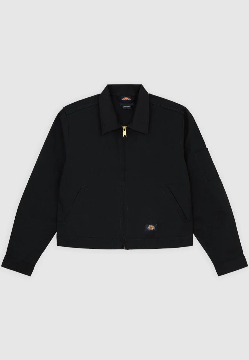 Dickies - Unlined Cropped Ike Black - Jacket | Women-Image