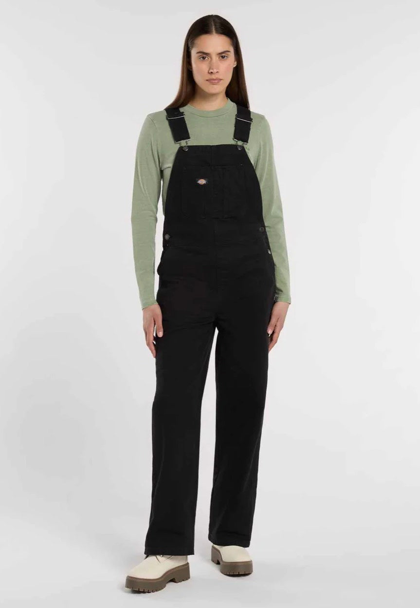 Dickies - Loose Canvas Bib W Black - Pants | Women-Image