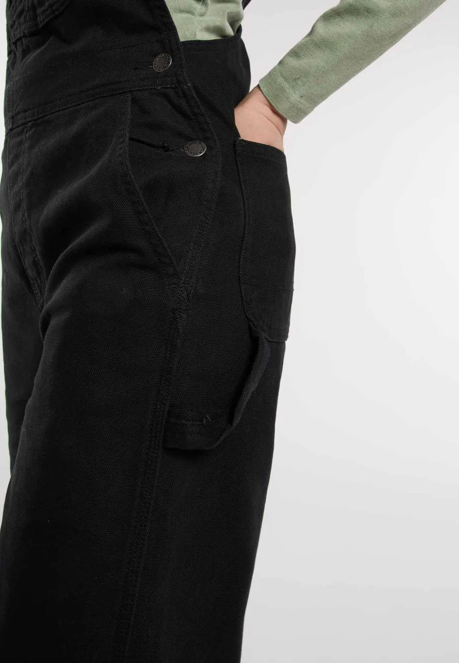 Dickies - Loose Canvas Bib W Black - Pants | Women-Image