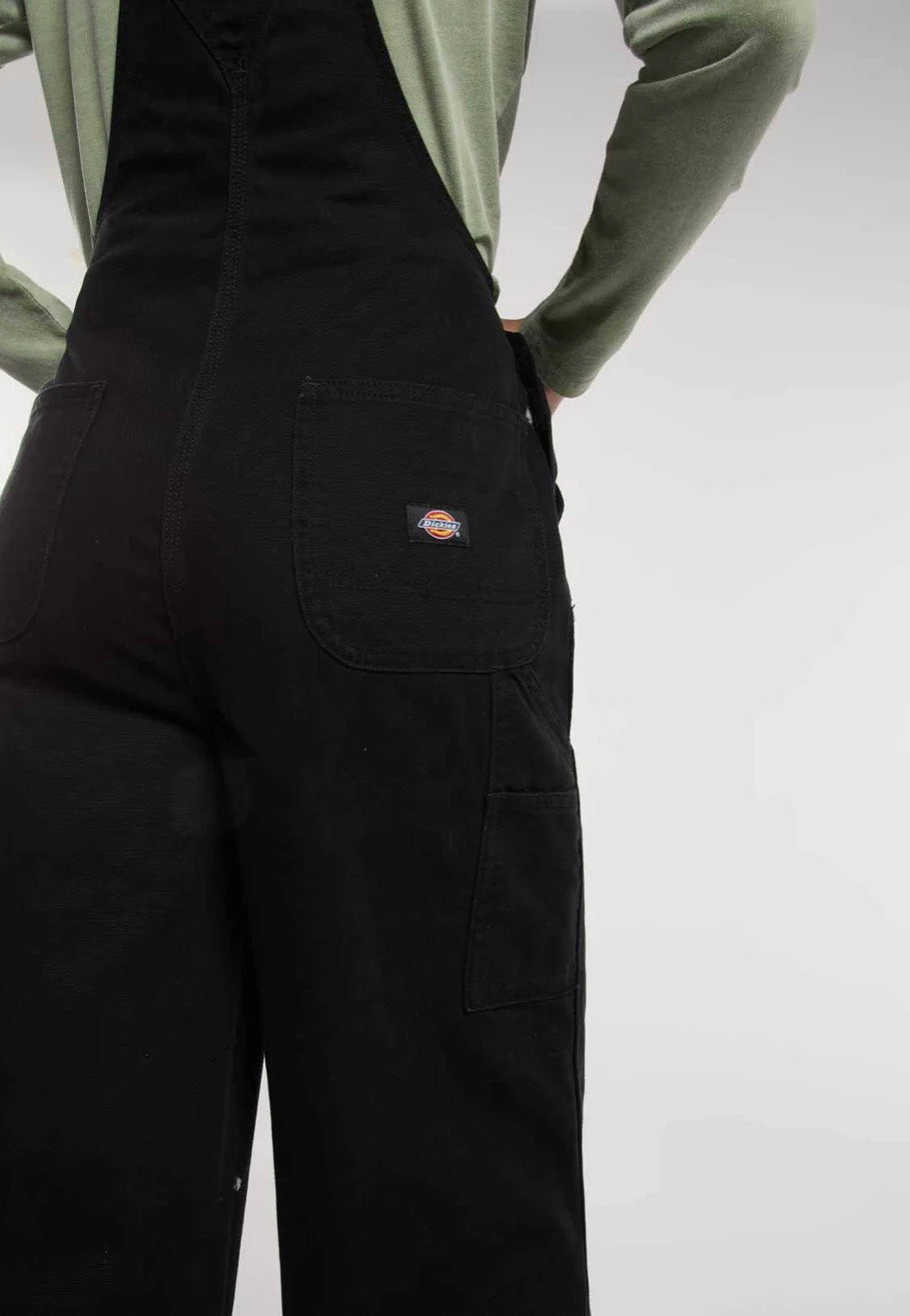 Dickies - Loose Canvas Bib W Black - Pants | Women-Image