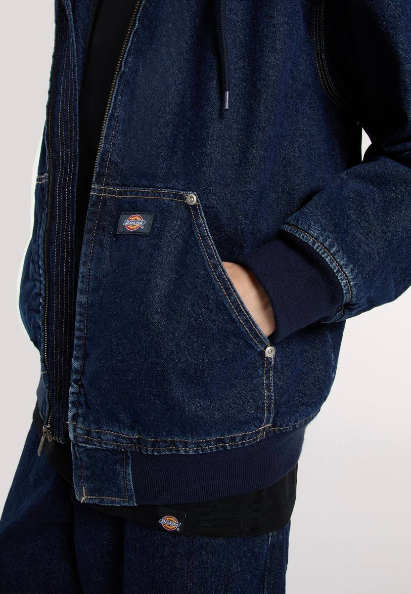 Dickies - Hilham Hooded Dark Indigo - Jeans Jacket | Men-Image