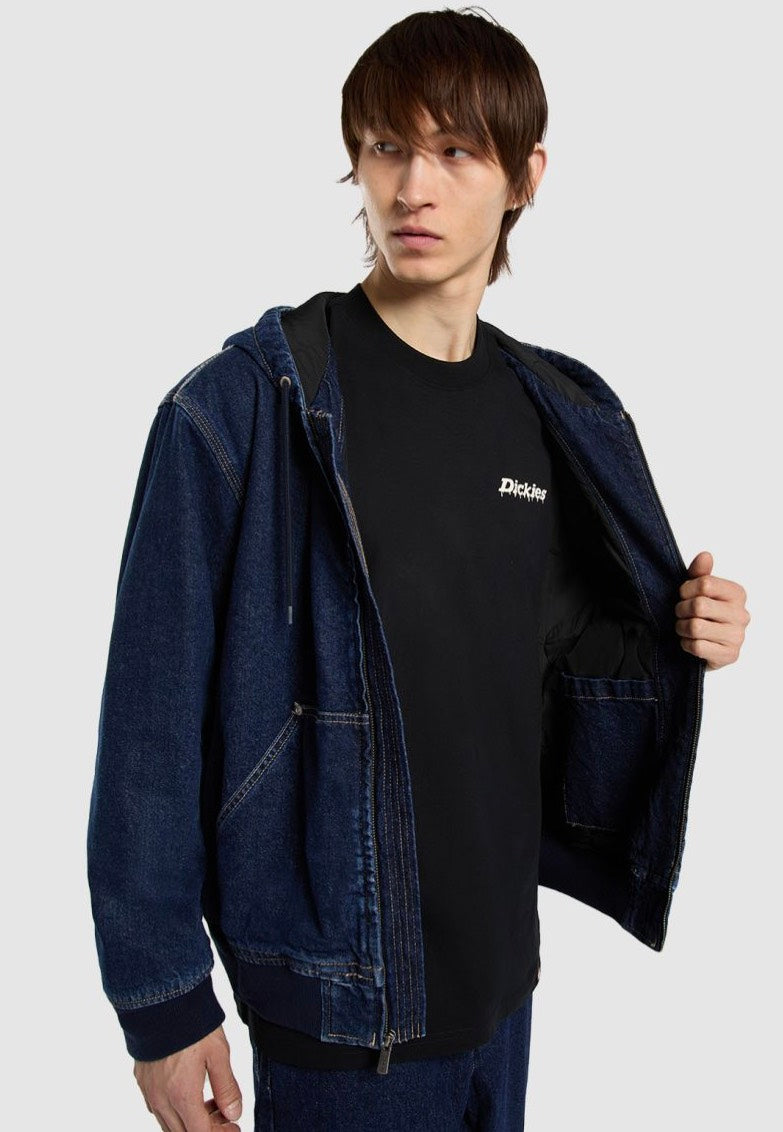 Dickies - Hilham Hooded Dark Indigo - Jeans Jacket | Men-Image