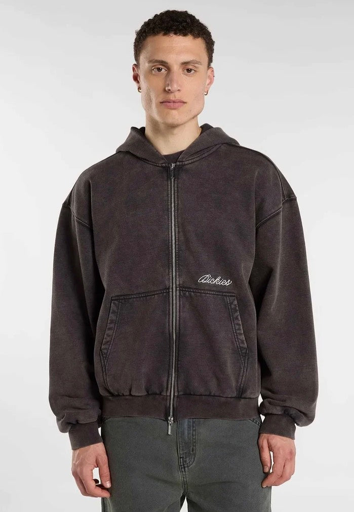 Dickies Baker Zipped Black Huvtröja med dragkedja | Men-Image