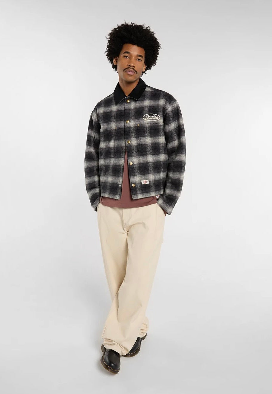 Dickies Taylor Flannel Black Veste | Men-Image