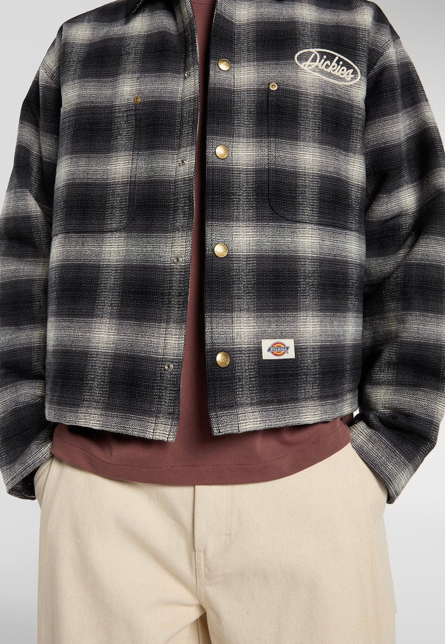 Dickies Taylor Flannel Black Veste | Men-Image