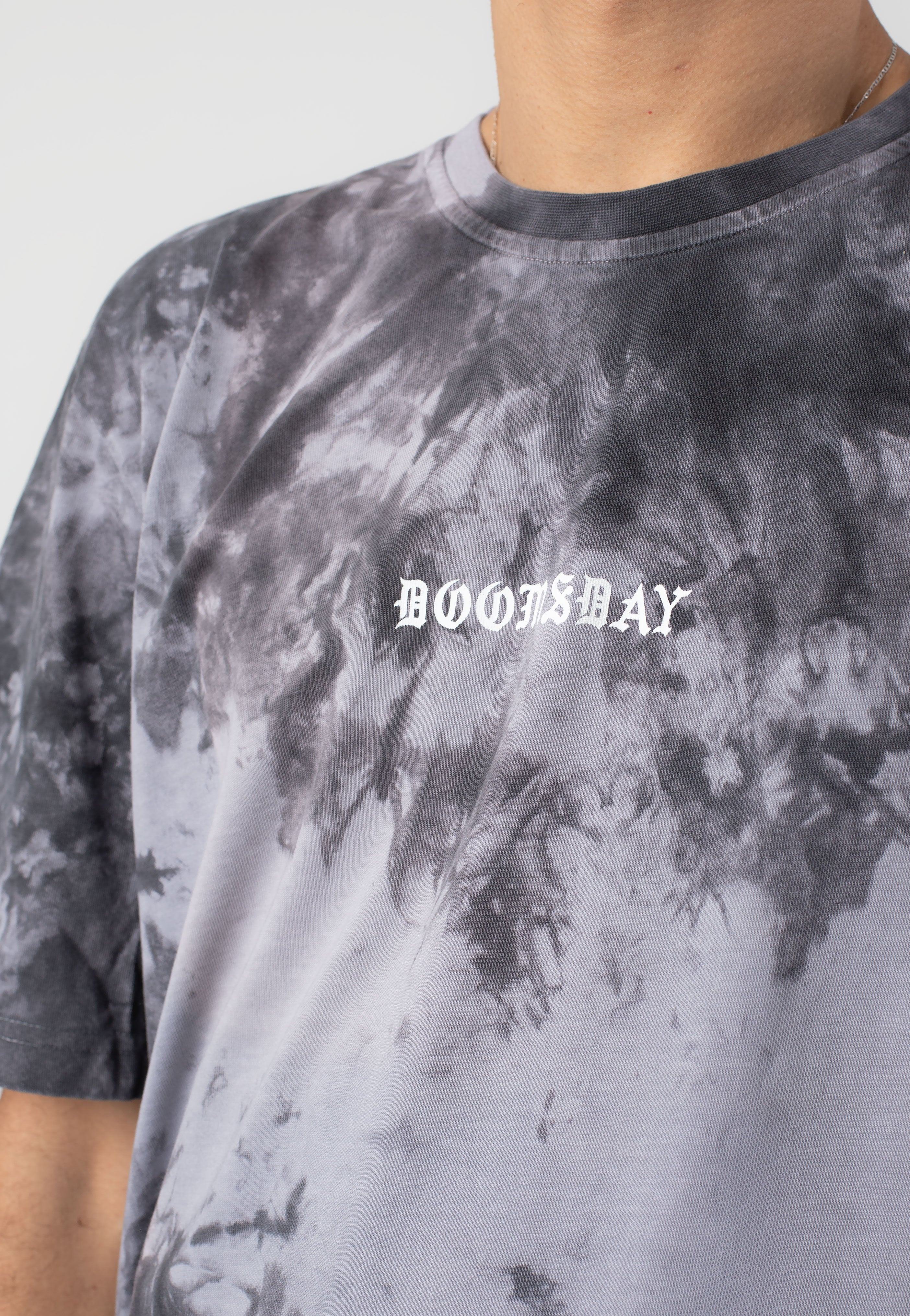 Doomsday Society No More Space Tie Dye Black Grey - T-Shirt