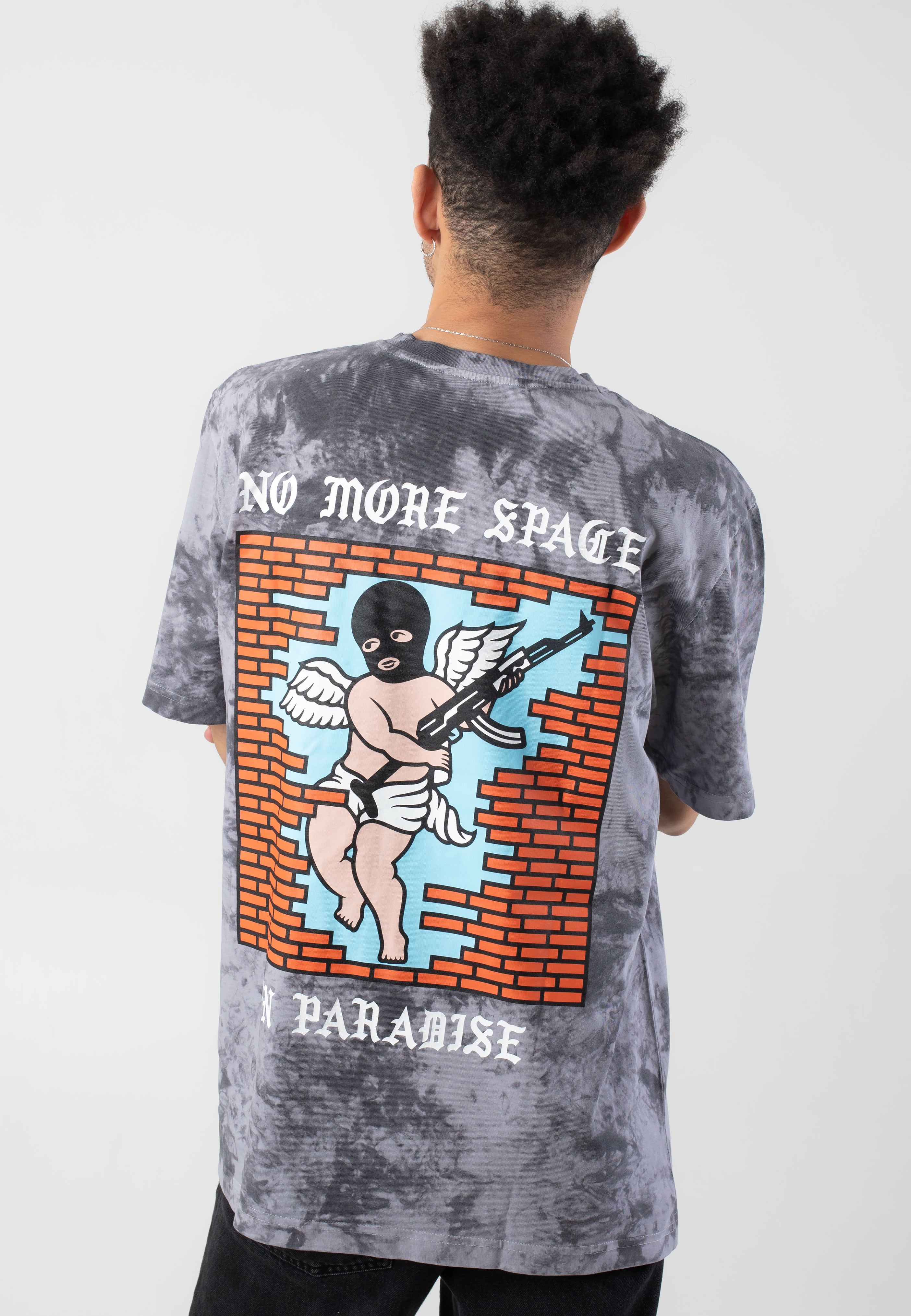 Doomsday Society No More Space Tie Dye Black Grey - T-Shirt