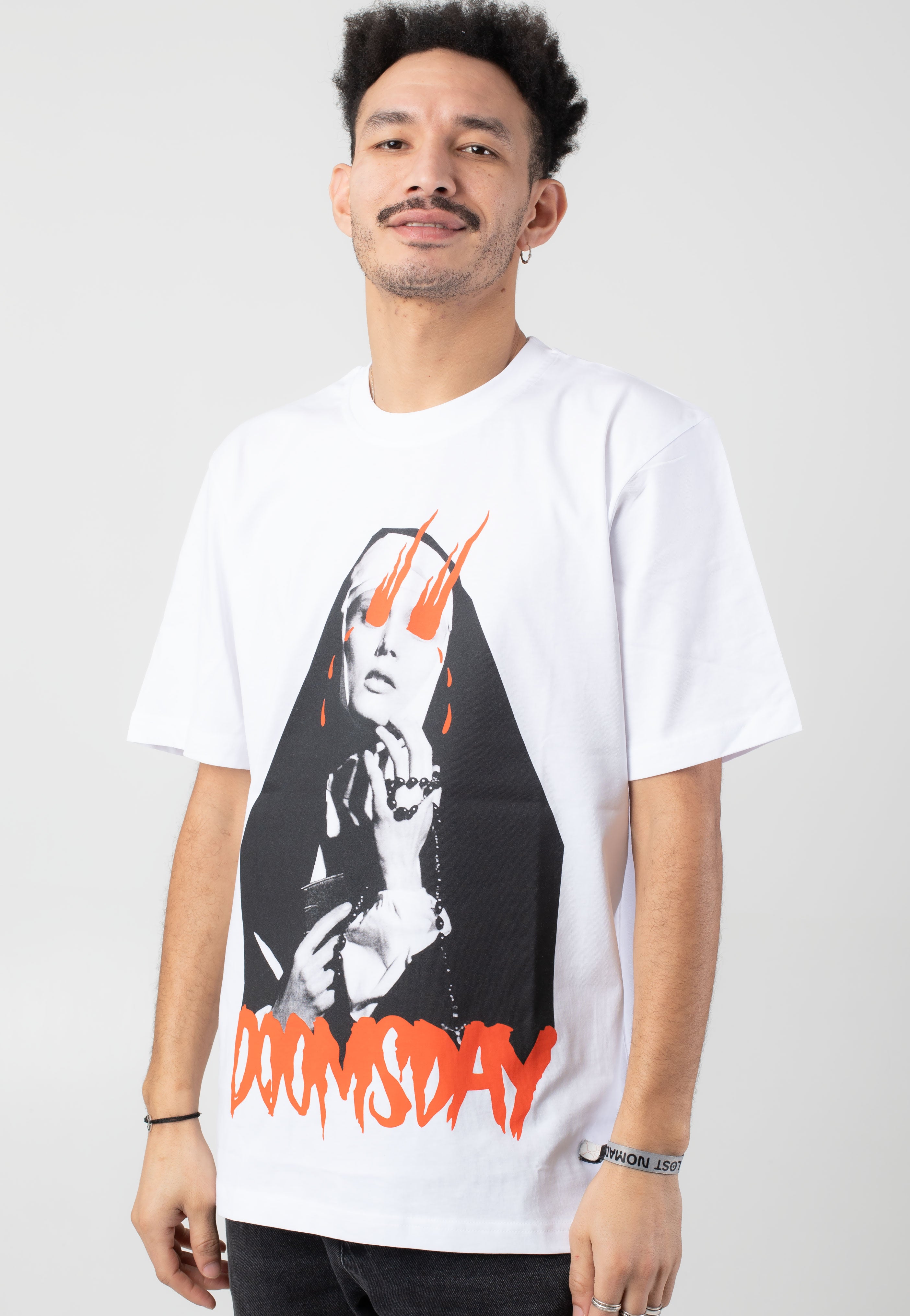 Doomsday Society - Eyes On Fire White - T-Shirt | Men-Image