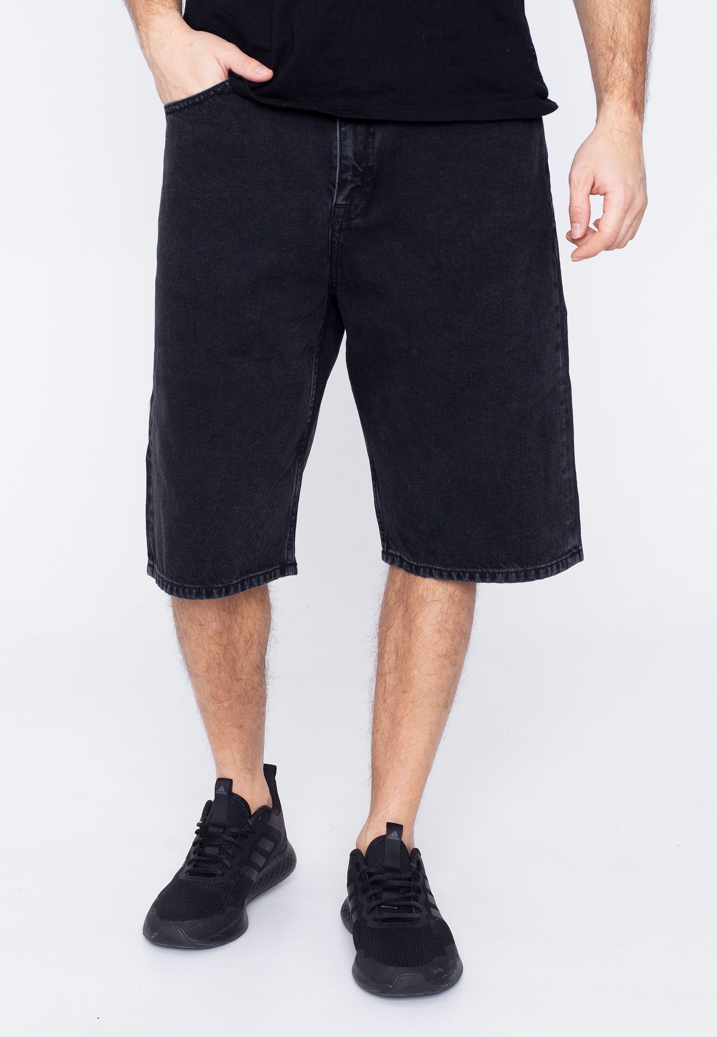 Dr. Denim - Omar Shorts Worn Black - Shorts | Men-Image