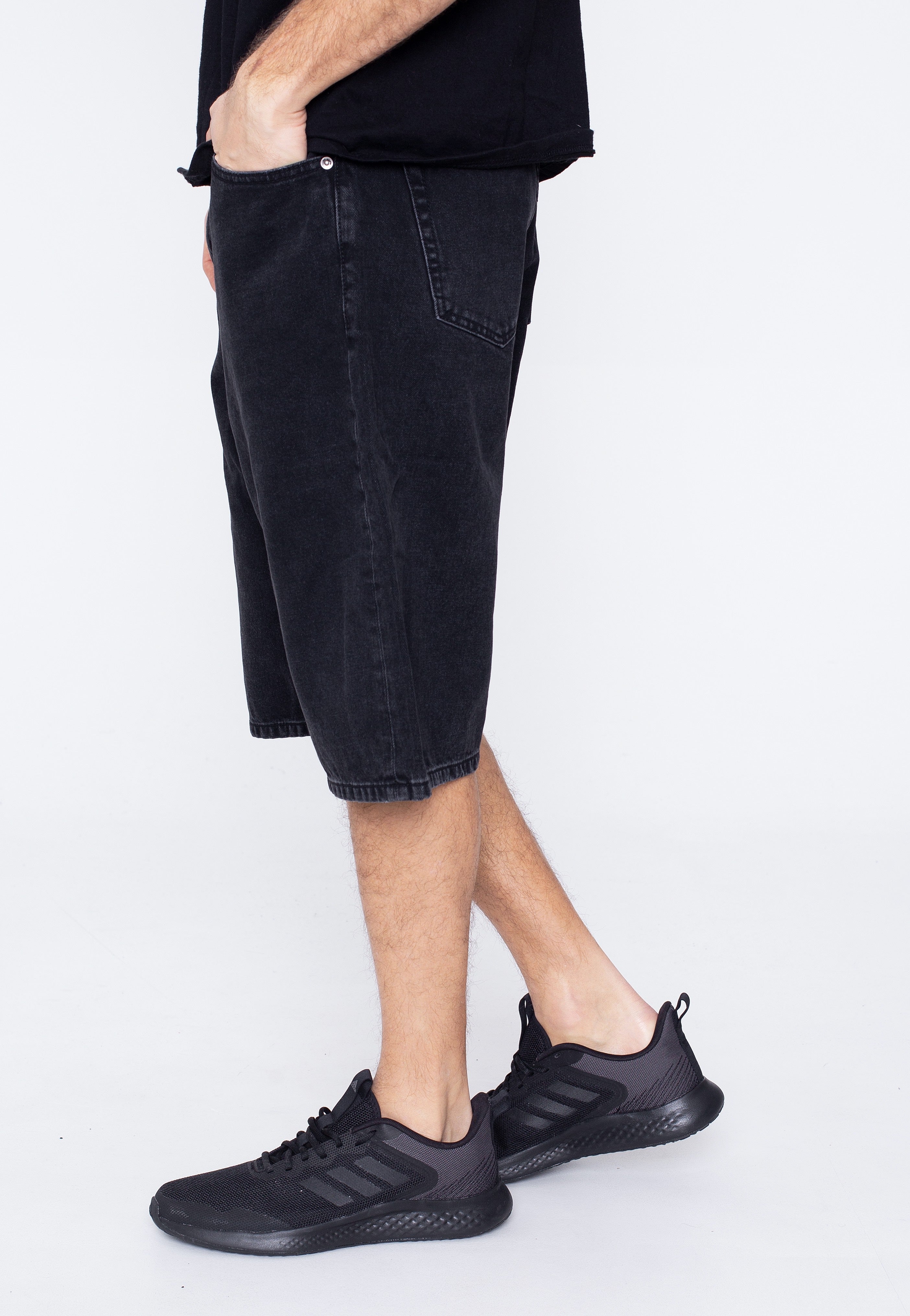 Dr. Denim - Omar Shorts Worn Black - Shorts | Men-Image