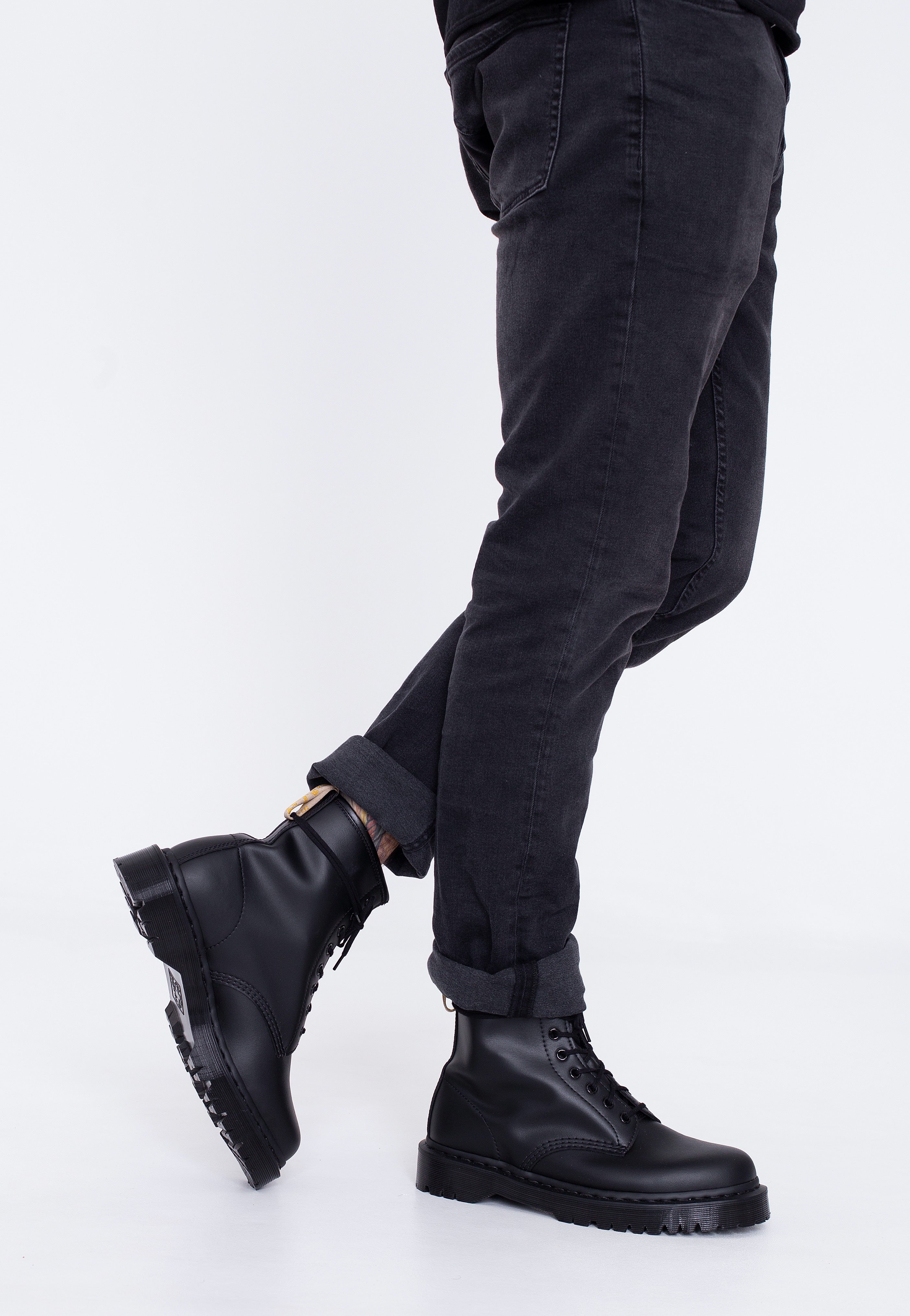 Dr. Martens - Vegan 1460 Bex Mono Black Felix Rub Off - Shoes | Neutral-Image