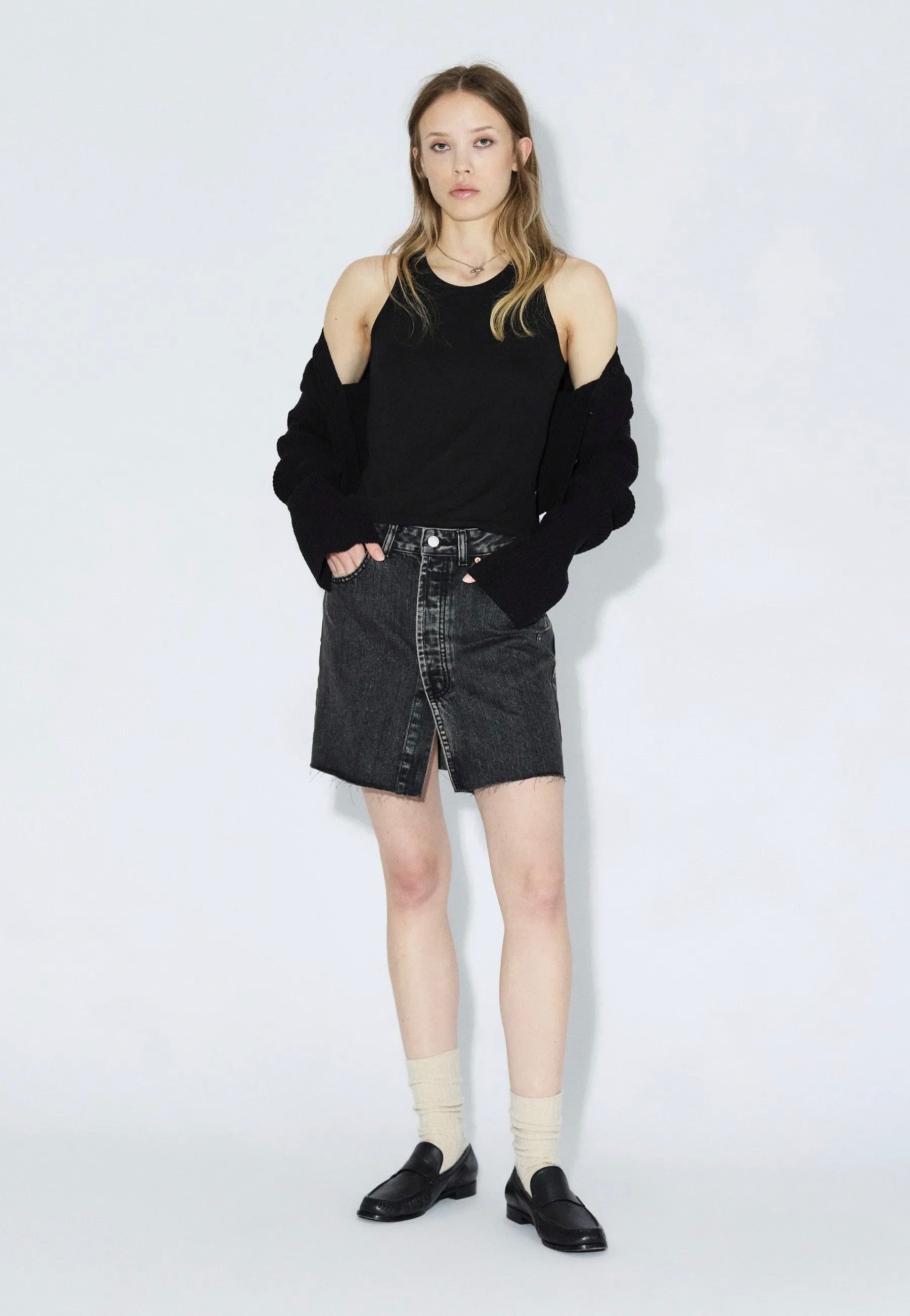 Dr. Denim - Ara Aged Black - Skirt | Women-Image