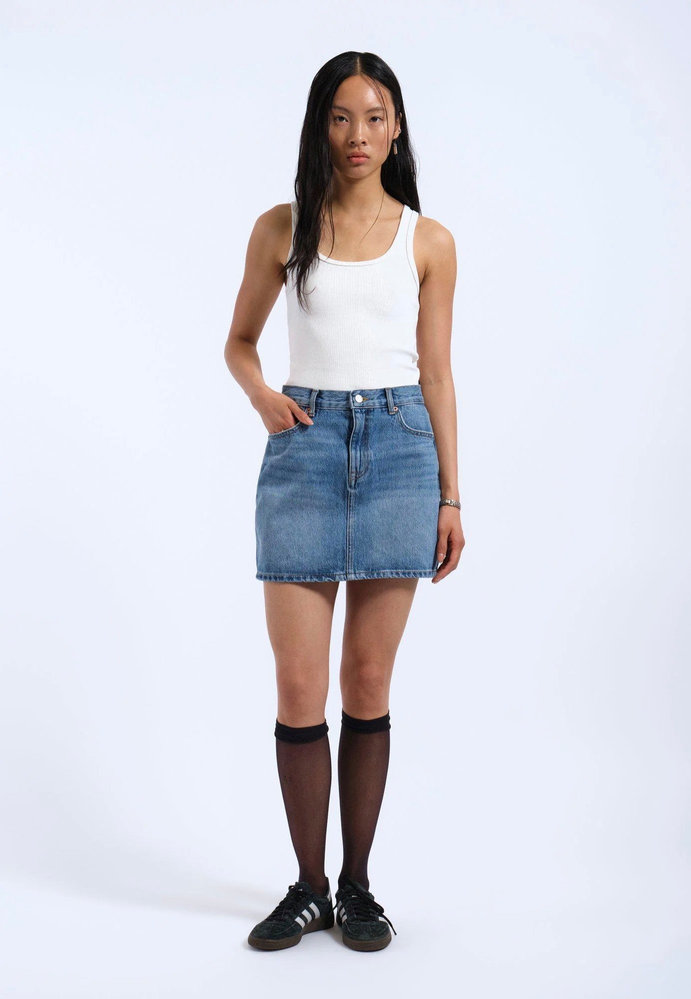 Dr. Denim - Arch Stream Sky Used - Skirt | Women-Image