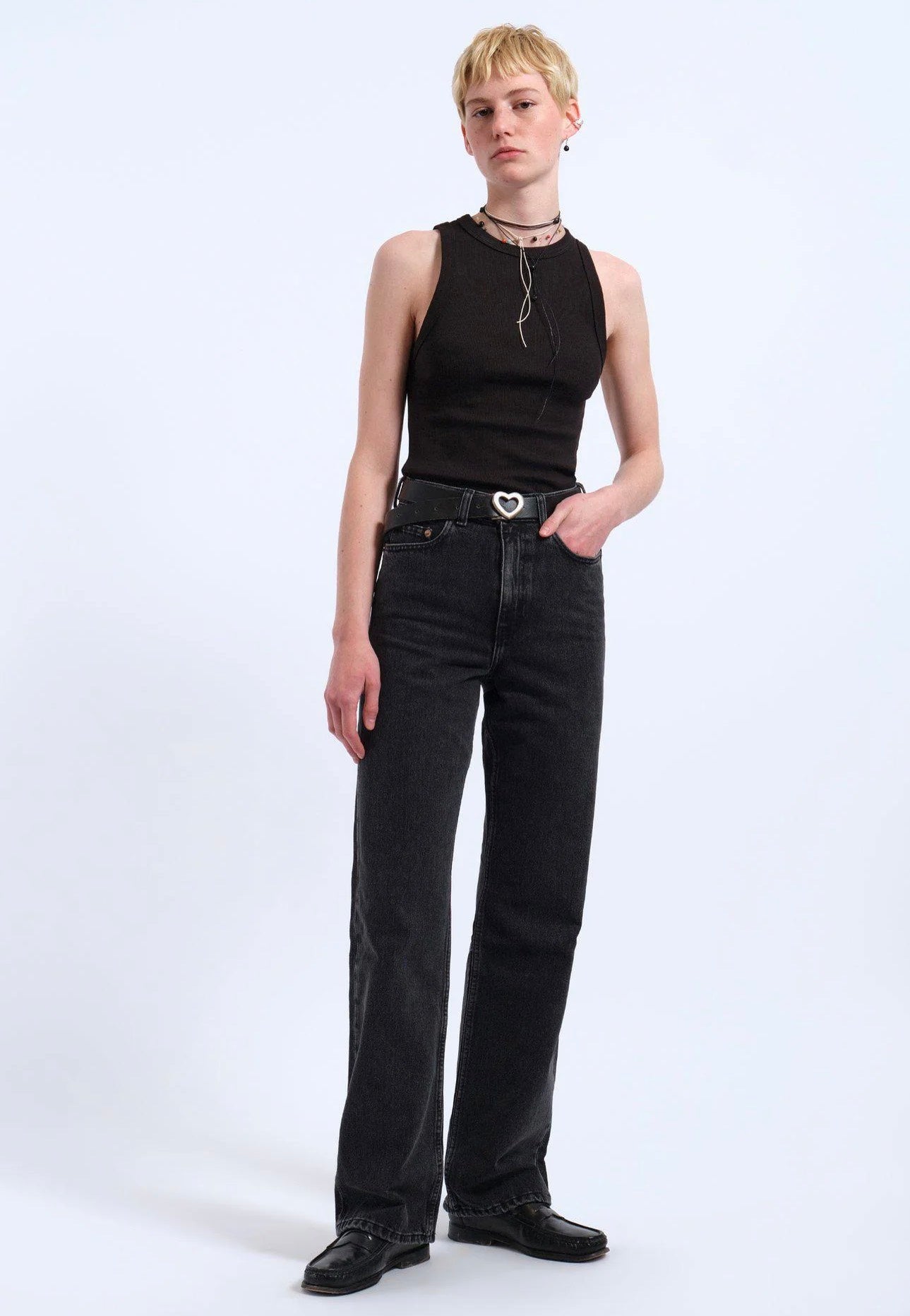 Dr. Denim - Echo Tar Retro Black - Jeans | Women-Image