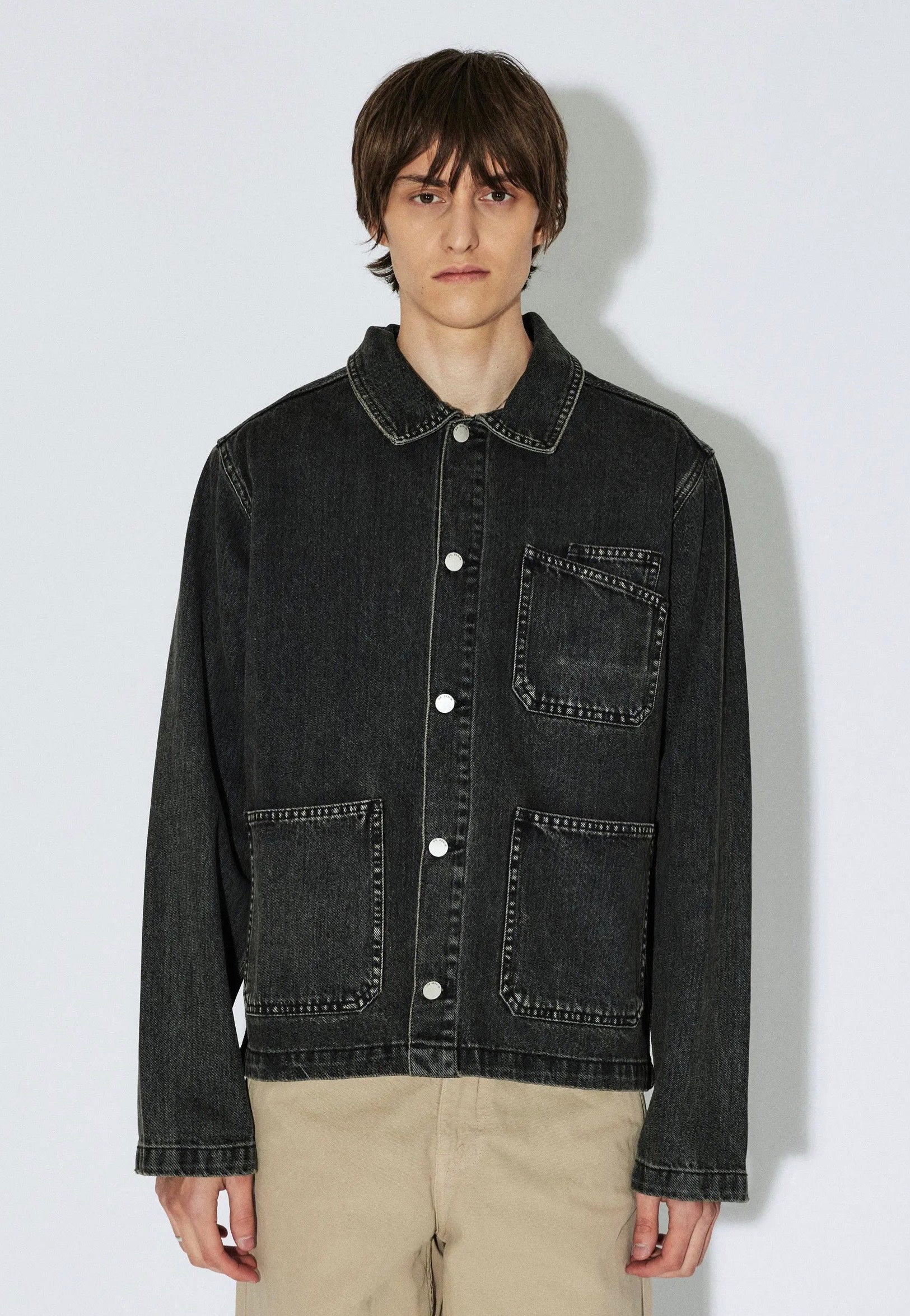 Dr. Denim - Evon Worker Aged Black - Jeans Jacket | Men-Image