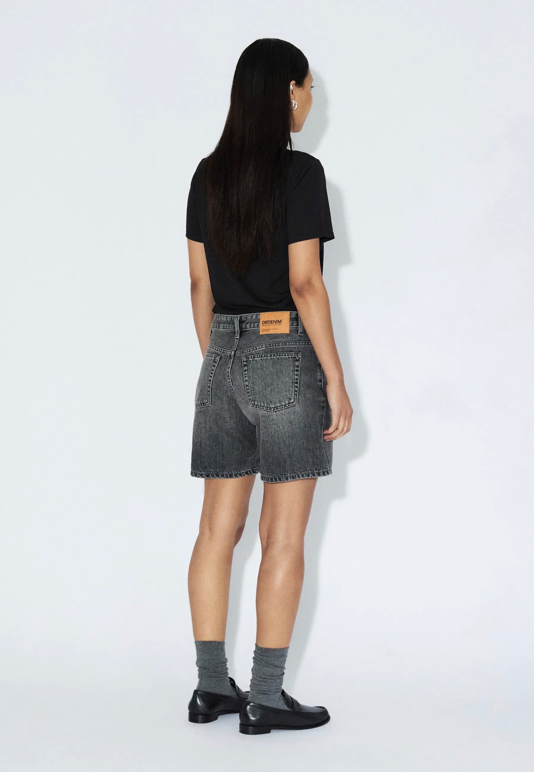 Dr. Denim - Hill Mid Grey Used - Shorts | Women-Image