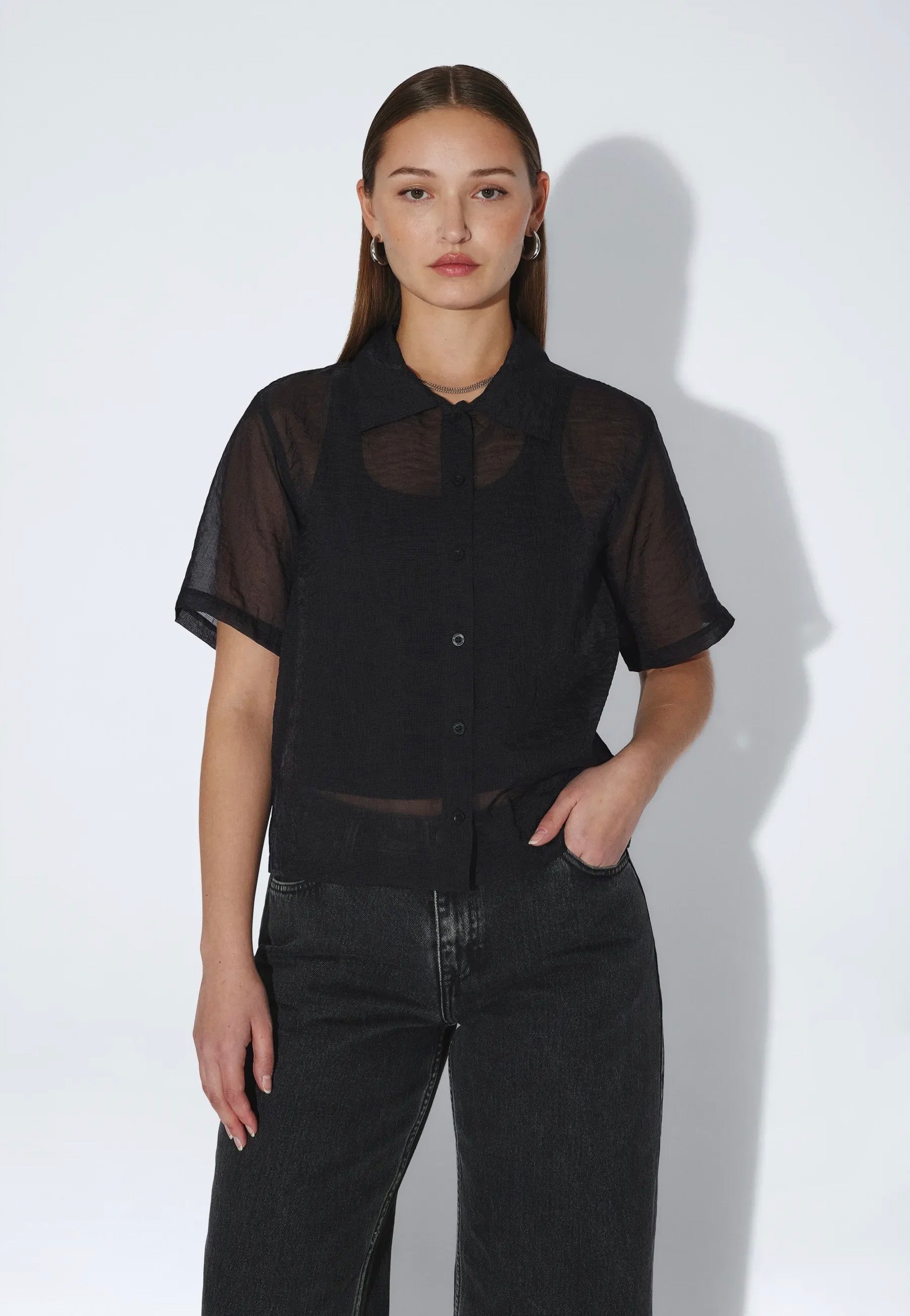 Dr. Denim - Hollow Black - Shirt | Women-Image