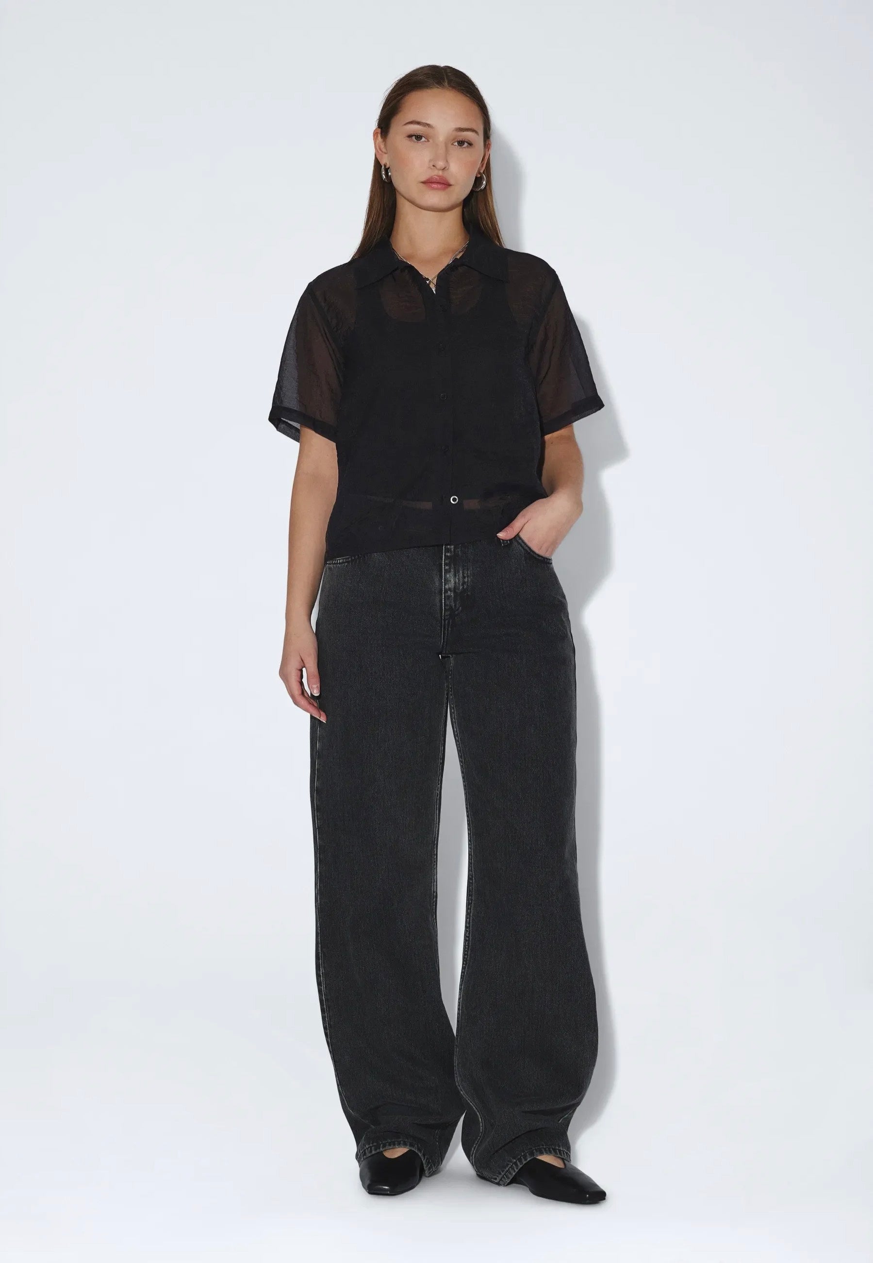 Dr. Denim - Hollow Black - Shirt | Women-Image