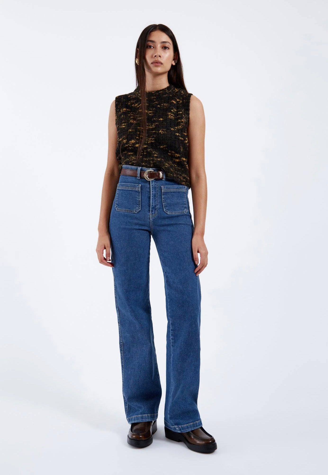 Dr. Denim - Moxy Straight Patch Cape Mid Retro - Jeans | Women-Image
