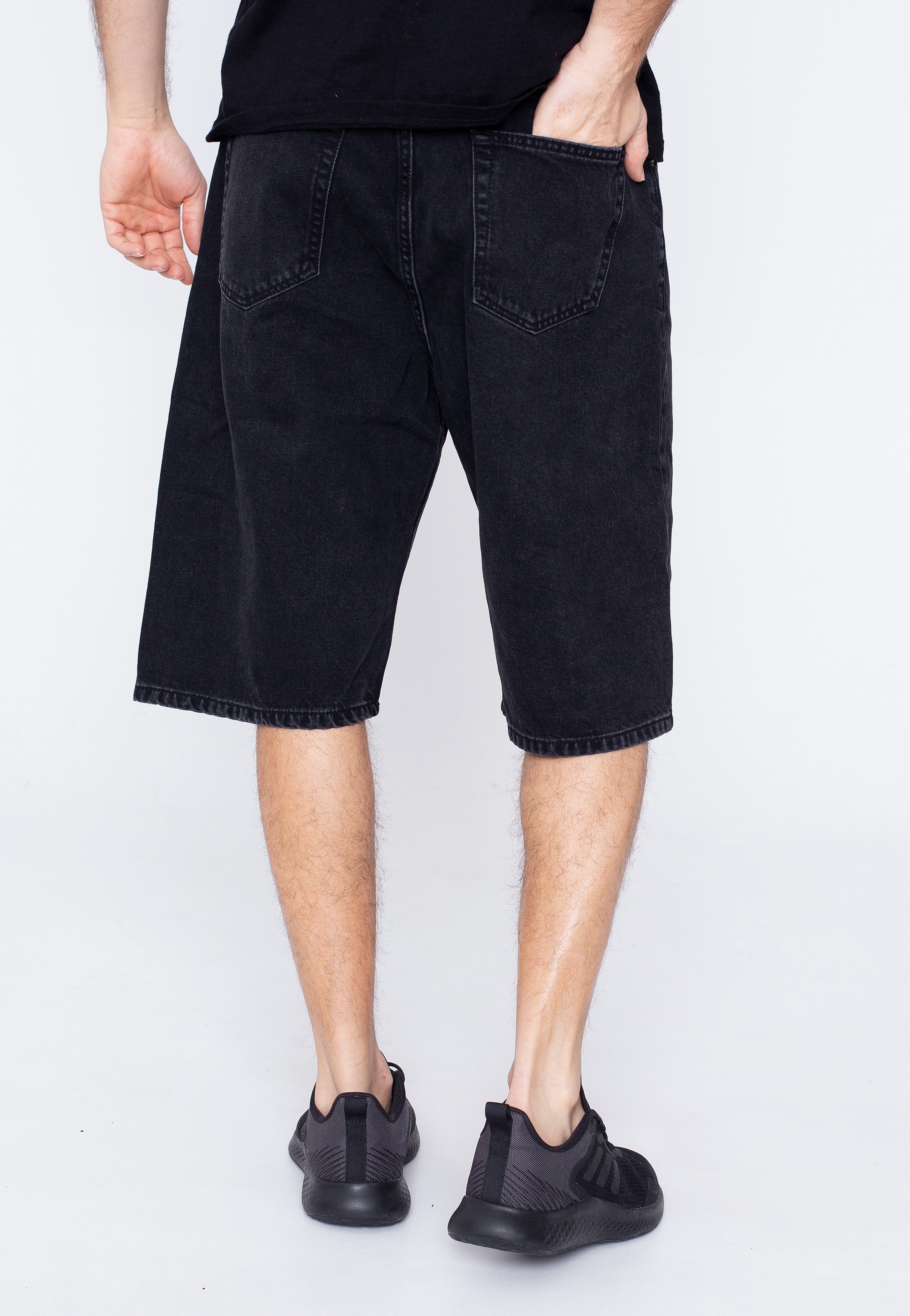 Dr. Denim - Omar Shorts Worn Black - Shorts | Men-Image