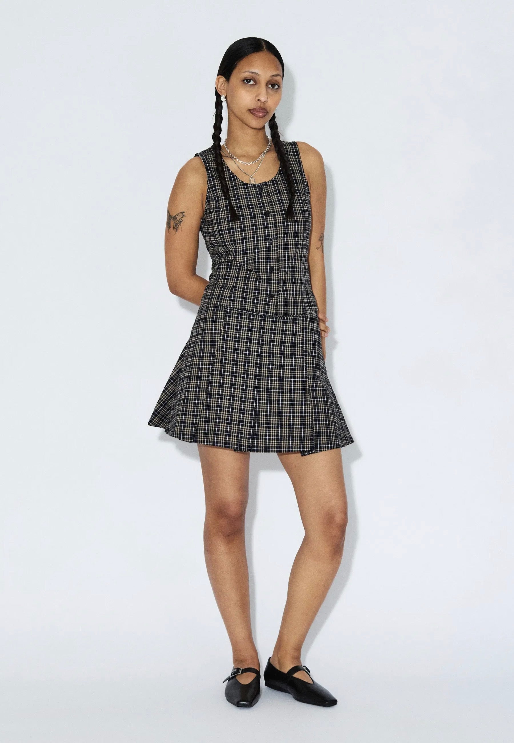 Dr. Denim - Sone Black Summer Check - Skirt | Women-Image