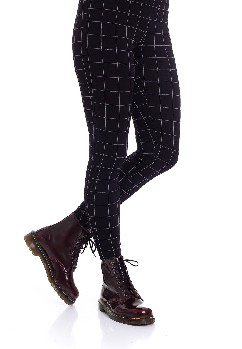 Dr. Martens - Vegan 1460 Cherry Red Oxford Rub Off Red - Shoes | Neutral-Image