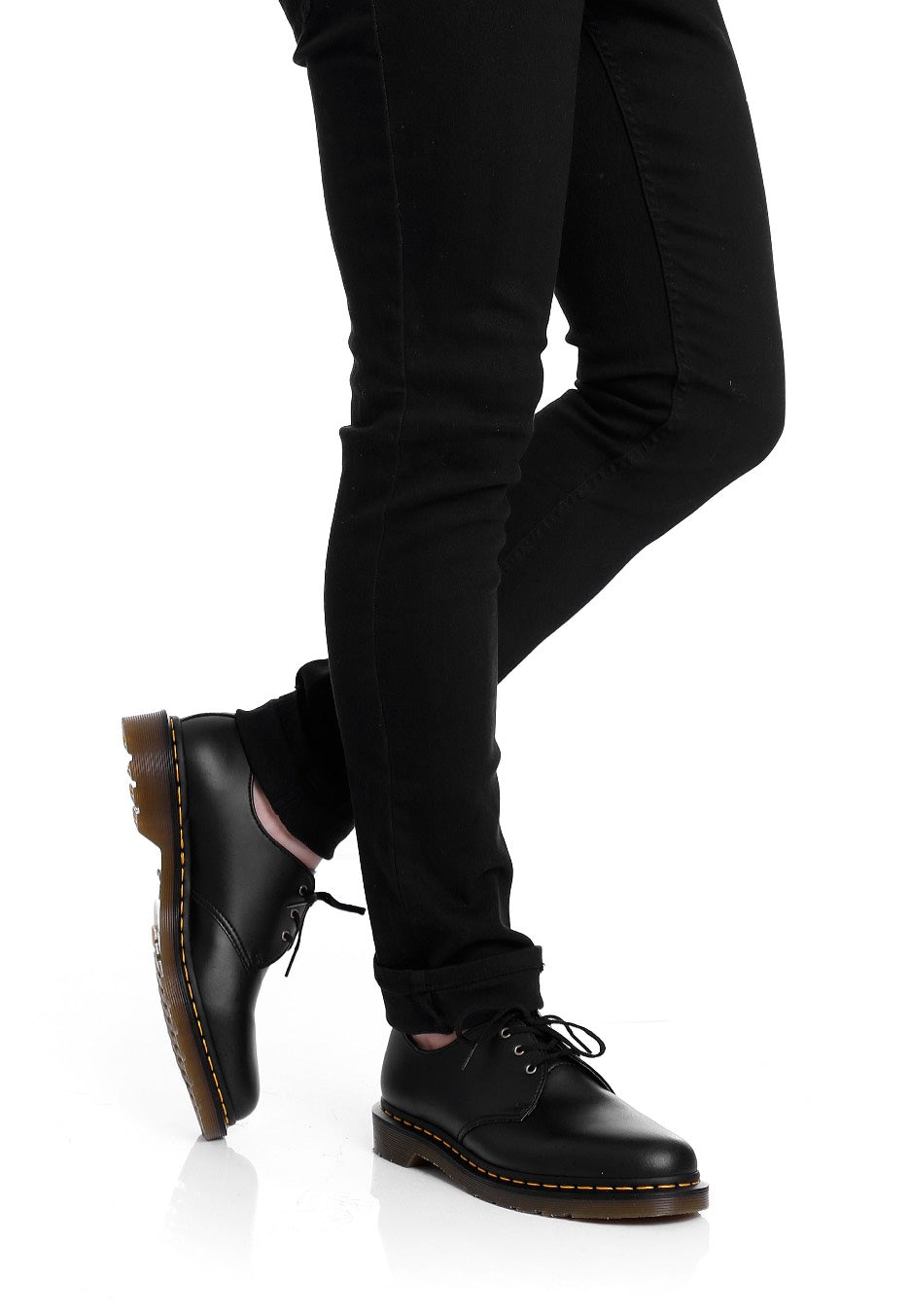 【DR. MARTENS】VEGAN1461 Dr. Martens - Vegan 1461 Black Felix Rub Off - Shoes | Impericon