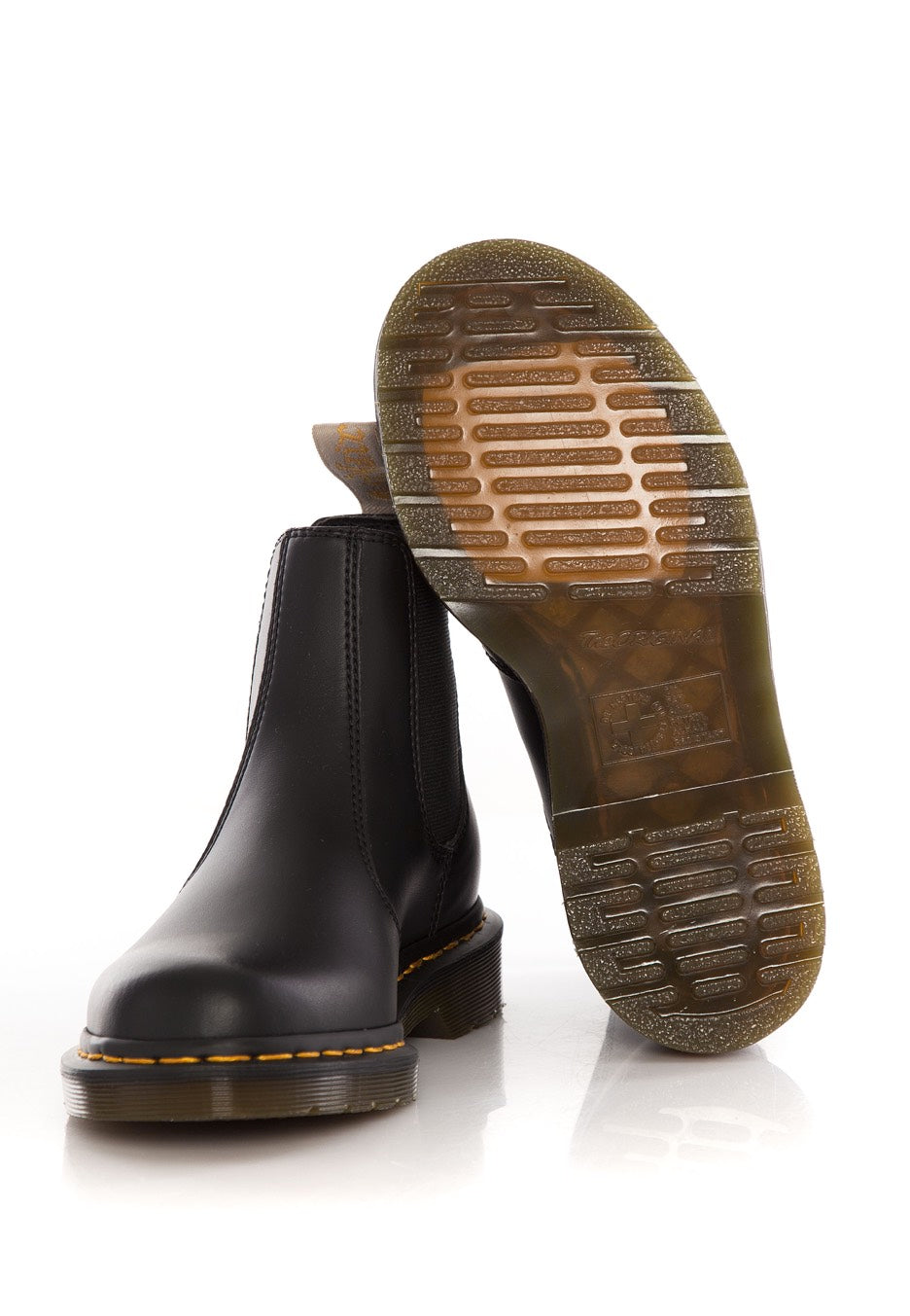 Dr. Martens Vegan 2976 Chelsea Boots Black Felix Rub Off - Shoes